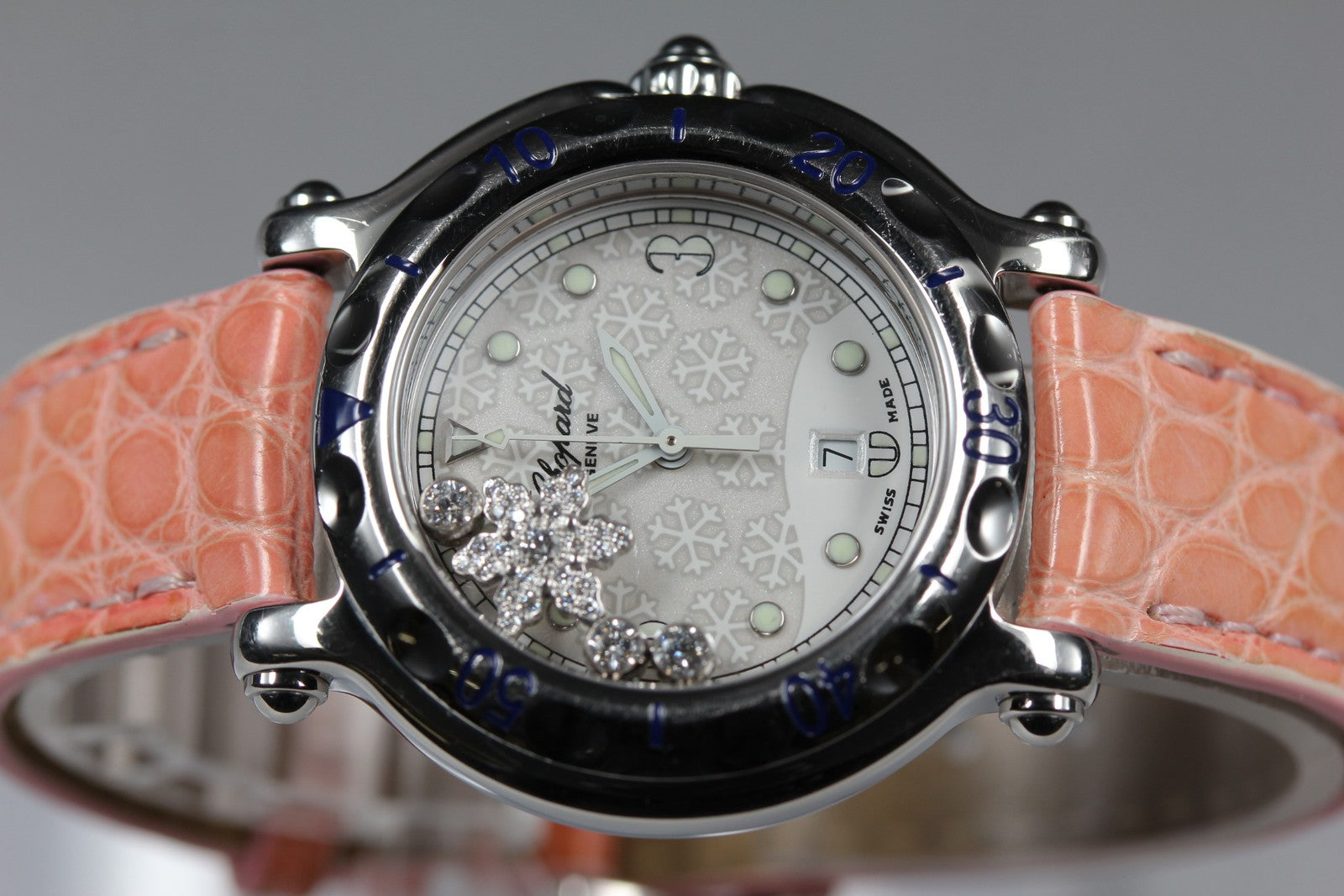 [Exc+5] Chopard Happy Sport Snowflake 27/8949 32mm Diamond Quartz Women’s Watch