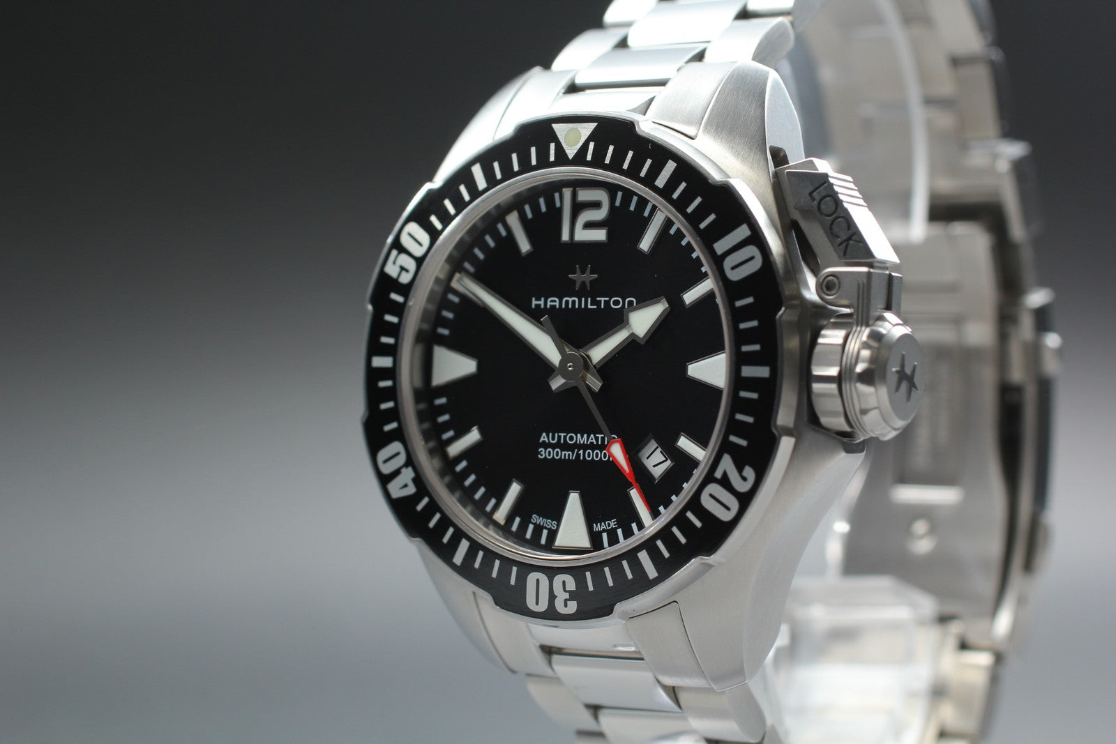Hamilton Khaki Navy Openwater H776050 Black 42mm Automatic Men's Watch [w/Box]