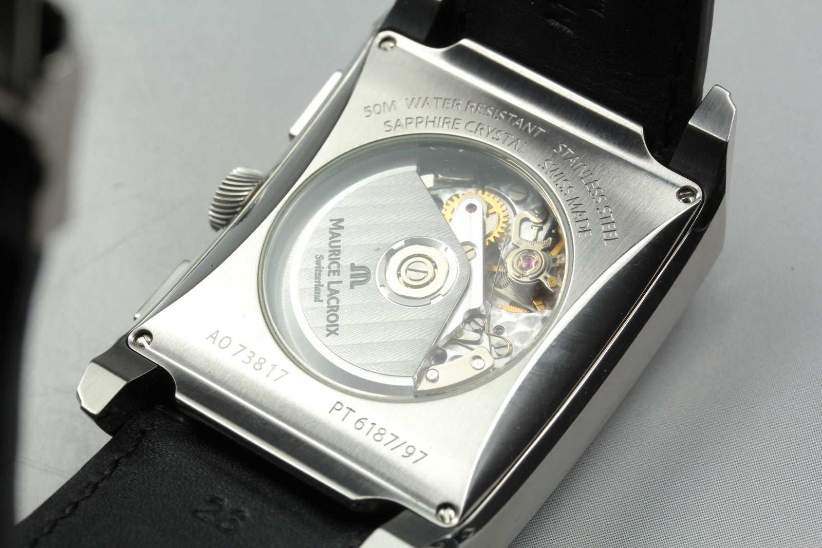 Maurice Lacroix Cronograph PT6197-SS001-330 Automatic Men's Watch 37mm JAPAN Box
