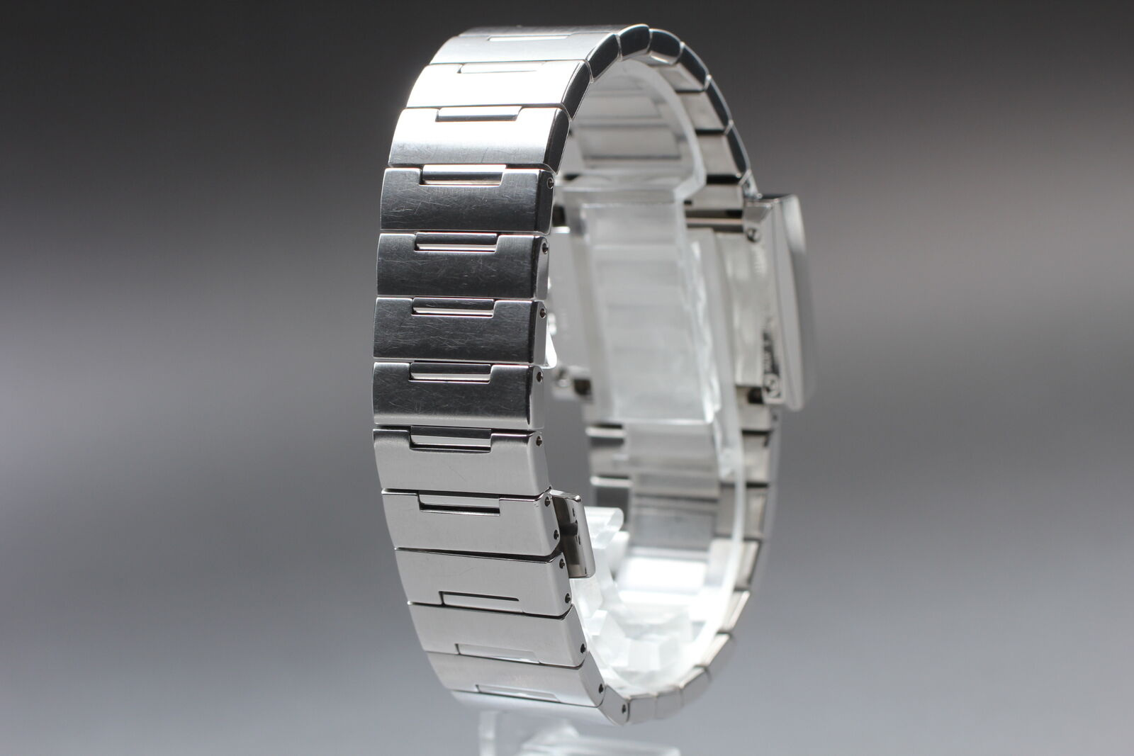 New Battery [Exc+5 Box] GUCCI 100L Black Dial SIlver Woman's Quartz Watch JAPAN
