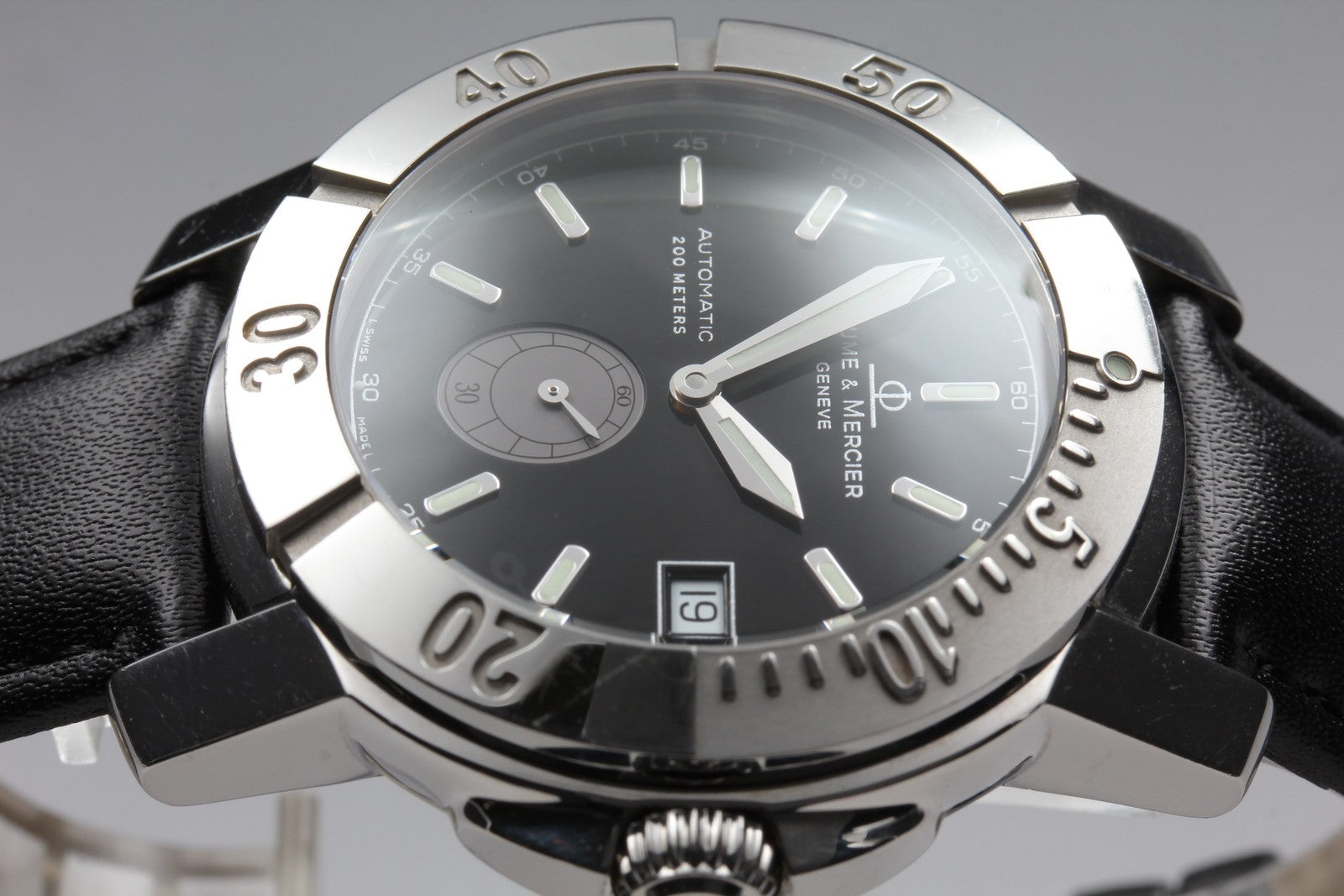 Baume & Mercier CapeLand 65353 Date black Dial Automatic Men's Watch 41mm JAPAN