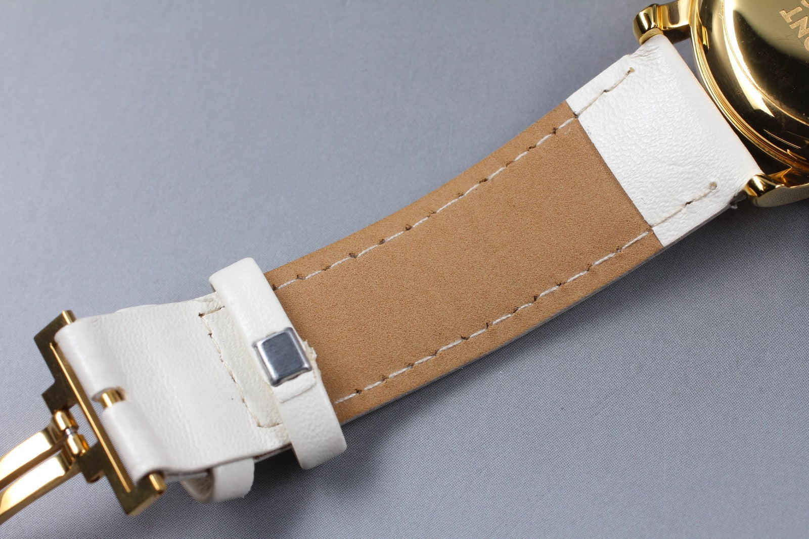 [N MINT- Box] Montblanc Meisterstuck 7002 Gold White 35mm Men's Quartz Watch