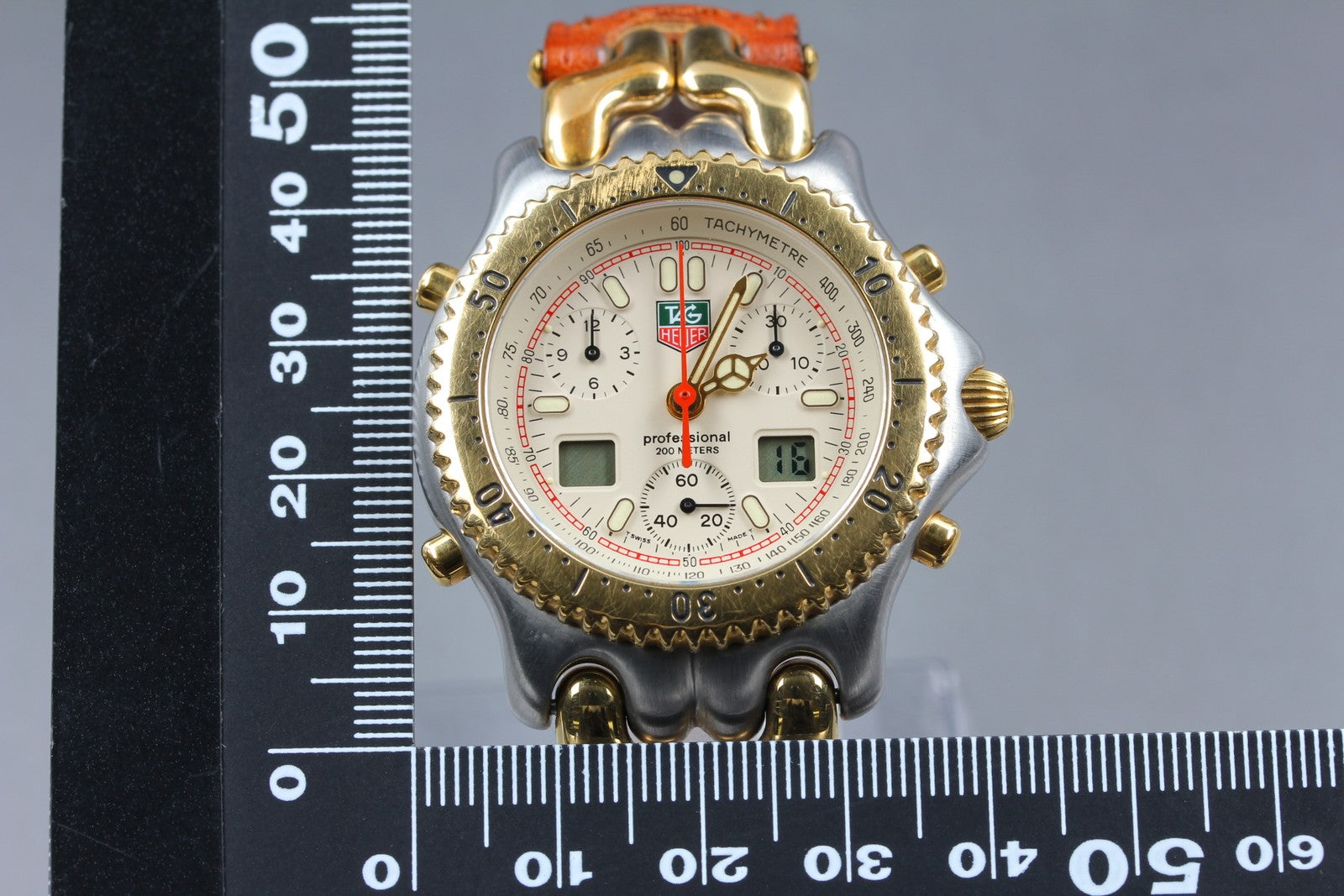 Vintage [Exc+5] TAG Heuer S/el Chronograph CG1123-0 Senna Men's Quartz Watch