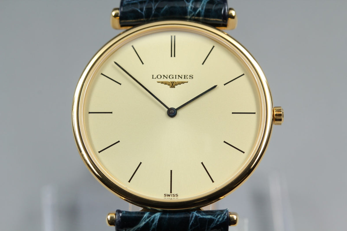 LONGINES La Grande Classique L4.635.2 Quartz Gold Women's Watch 33mm JAPAN Box