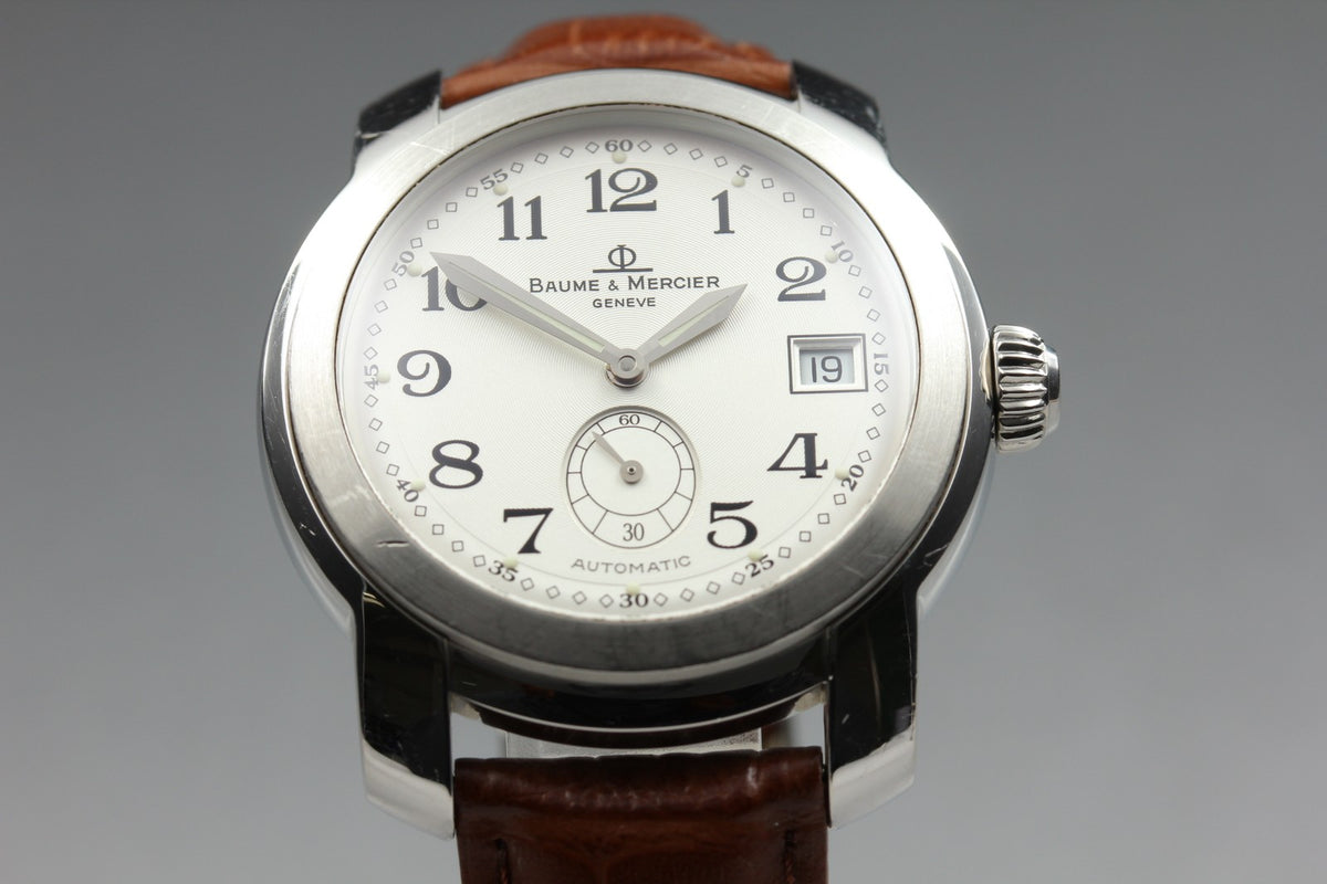 BAUME＆MERCIER Capeland MV045221 Automatic White Date Men's Watch 39mm JAPAN
