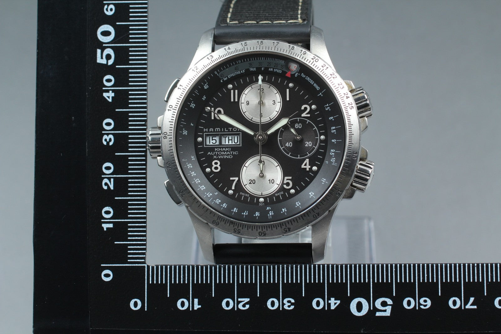 [Exc+5] Hamilton Khaki Aviation X-Wind H776160 Chronograph Black AT Men's Watch