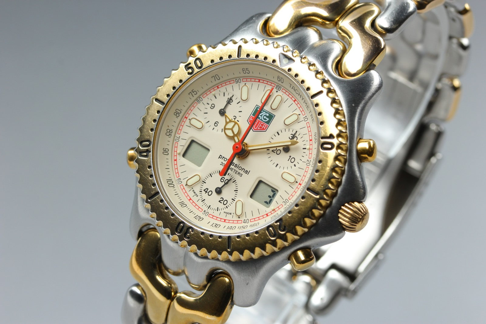[READ!] TAG HEUER SENNA SEL S/el CG1123-0 Chronograph Men's Quartz Watch Box