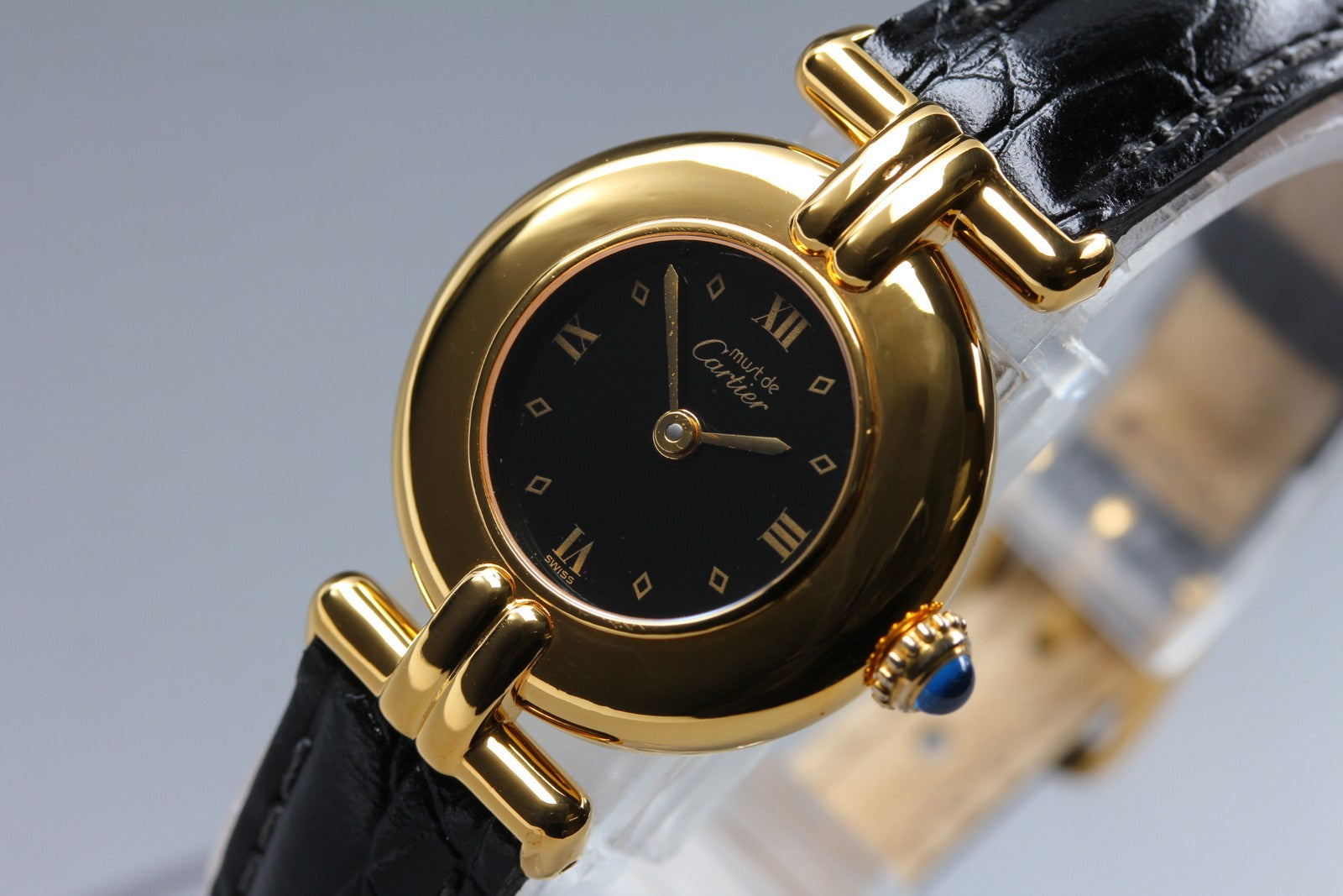 Vintage [Near MINT-] Cartier Must Colisee Vermeil 590002 Women's Quartz Watch
