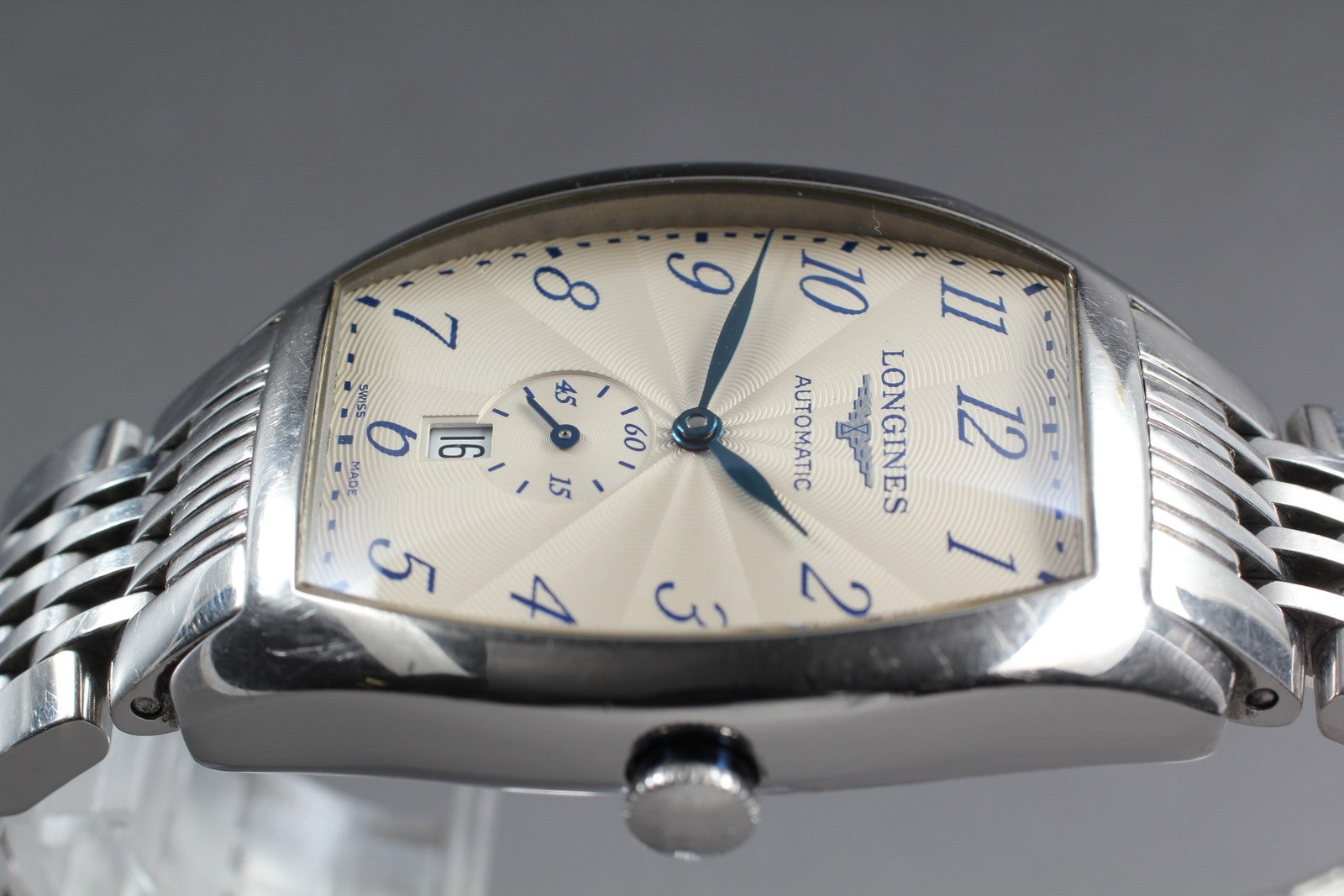 [Exc+5] LONGINES Evidenza L2.642.4  Date Silver 33mm Automatic Men's Watch JAPAN