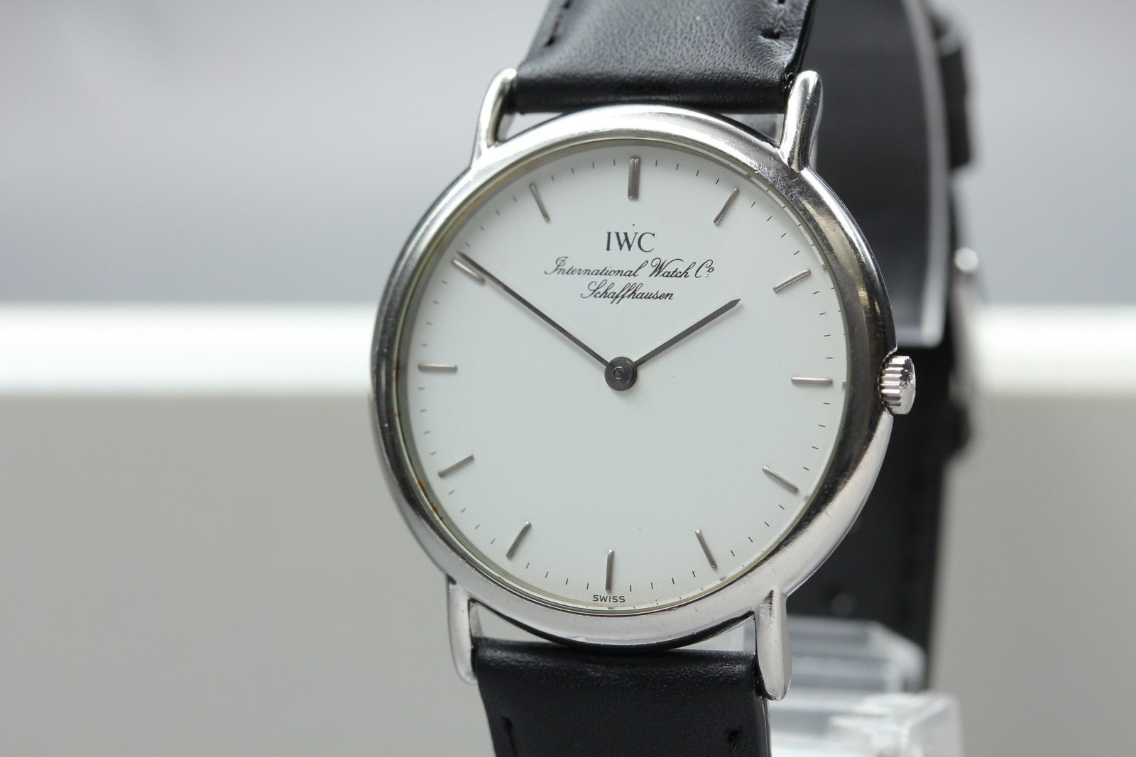 [Overhauled] IWC Portofino 3331 Cal.22105 33mm White Black Quartz Men's Watch
