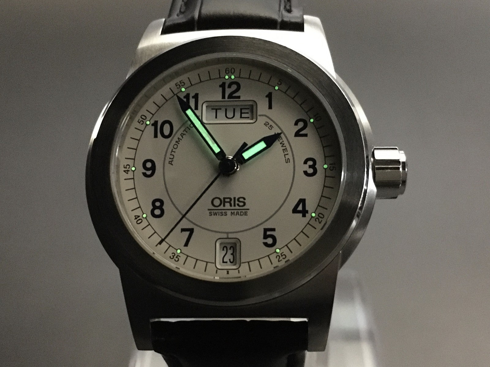 [Exc+5] ORIS Big Crown 7501 Silver Black Day/Date 35mm Automatic Men's Watch