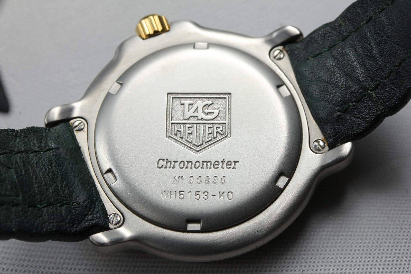 Exc+5*Box TAG HEUER 6000 WH5153-K0 Green Dial Automatic Men's Watch 37mm JAPAN