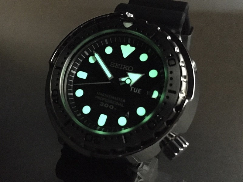 SEIKO Prospex MarineMaster 7C46-0AG0 SBBN033 Black Quartz Men's Watch JAPAN
