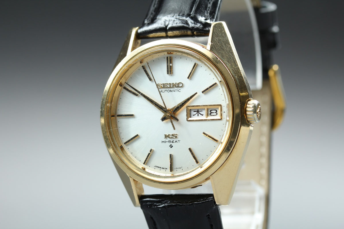 Vintage SEIKO King Seiko KS 5626-7110 Automatic Day/Date Men's Watch 37mm JAPAN