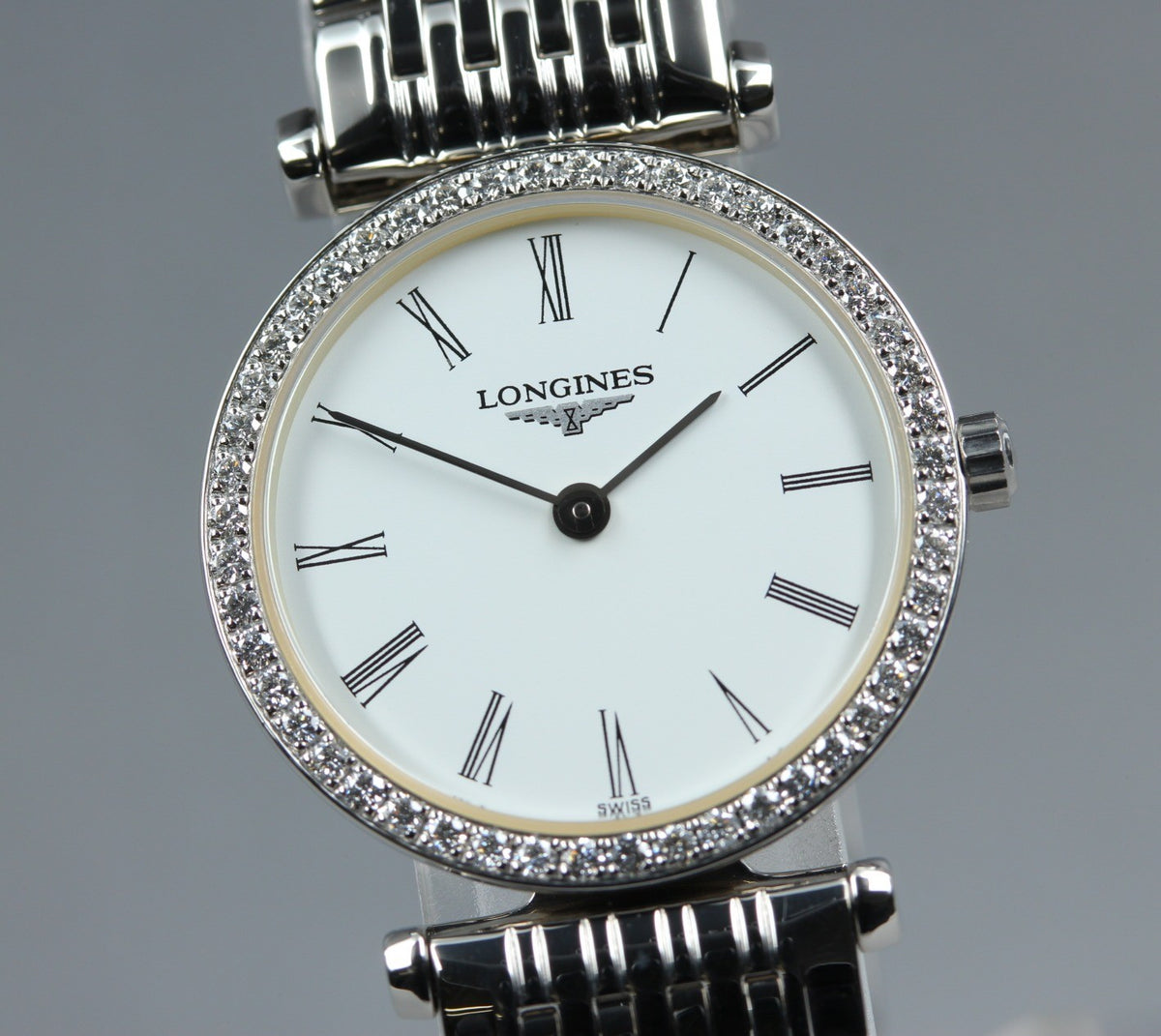 LONGINES La Grande Classique L4.241.0 Diamond Bezel Women's Quartz Watch [Box]