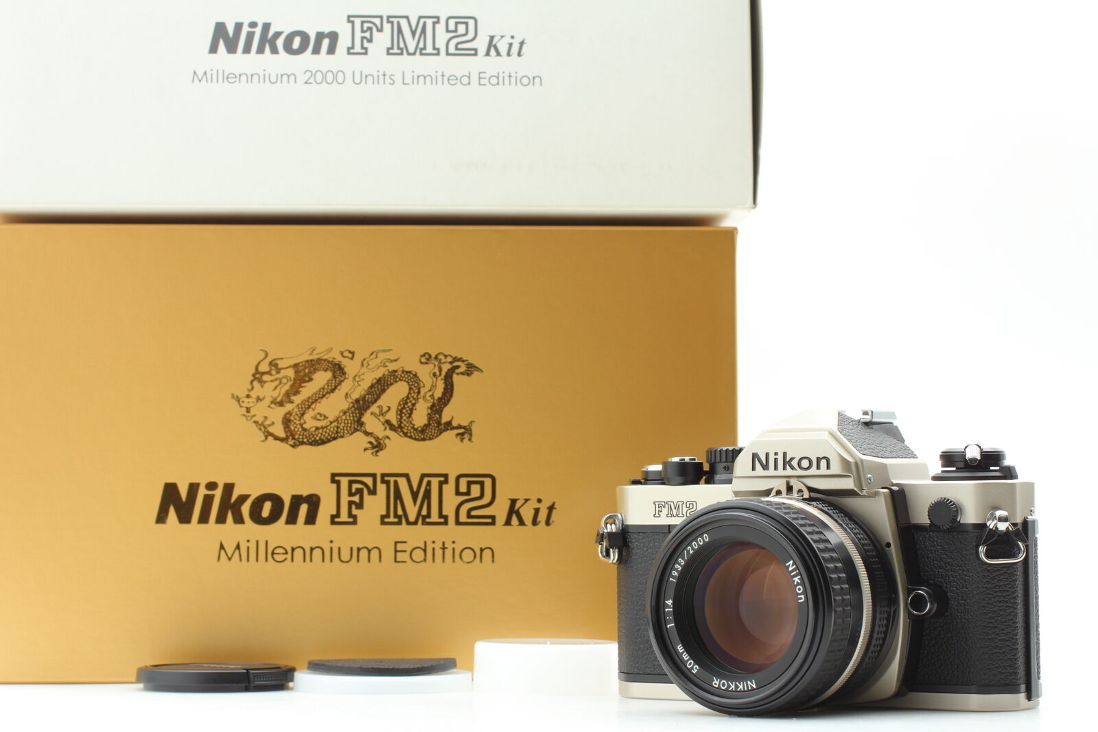 Top Mint Nikon FM2 Kit 2000 Year Dragon Millennium Edition 50mm f1.4 Lens JAPAN