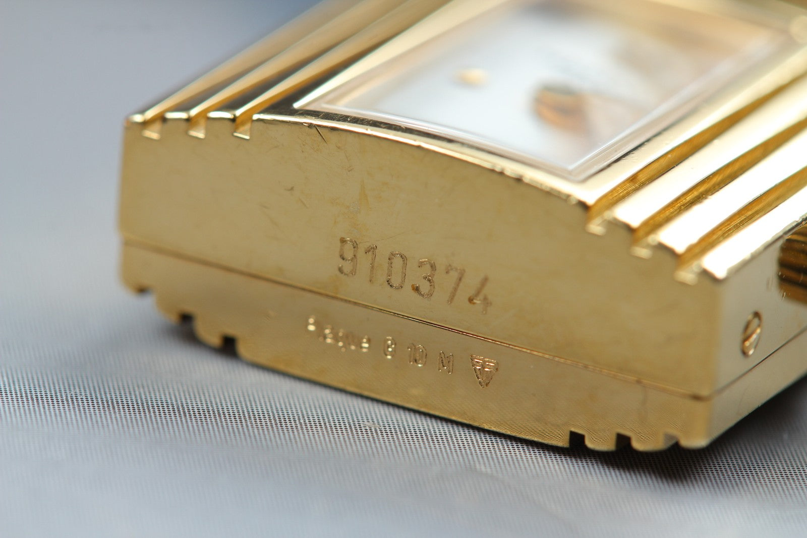 Vintage HERMES Kelly Watch Gold Blue "Z" Woman's Quartz Watch JAPAN [Box]