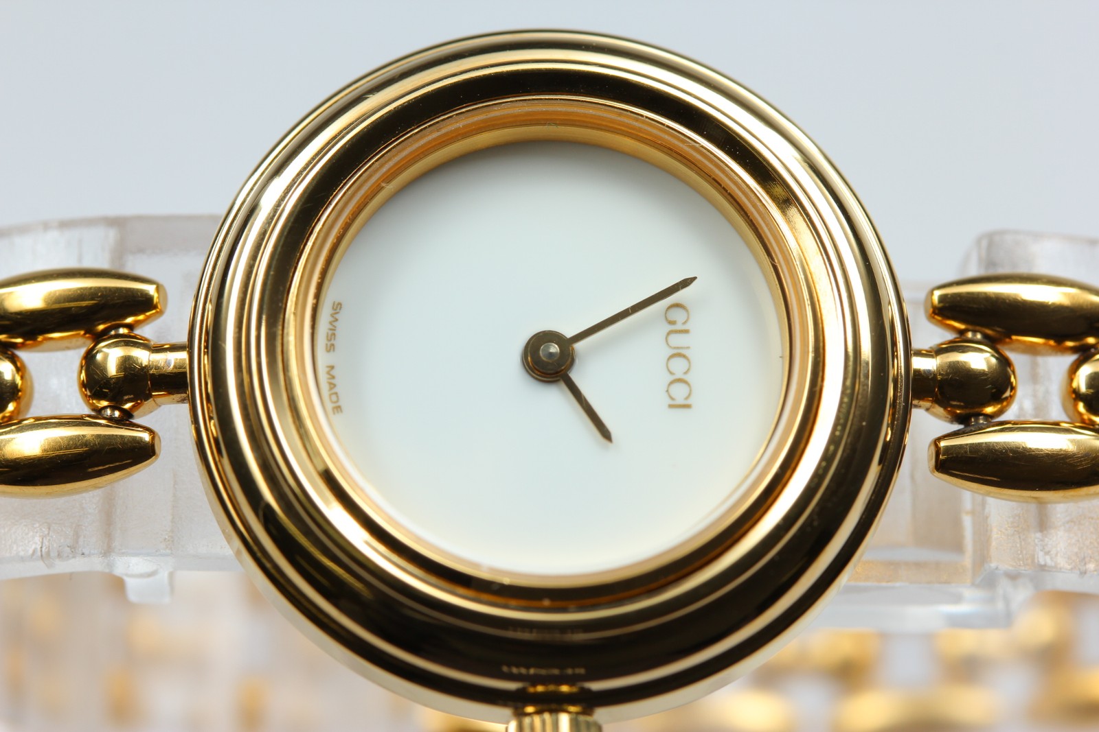 [Overhauled] Gucci Change Bezel 11/12.2 Gold  Women's Quartz Watch Vintage Box