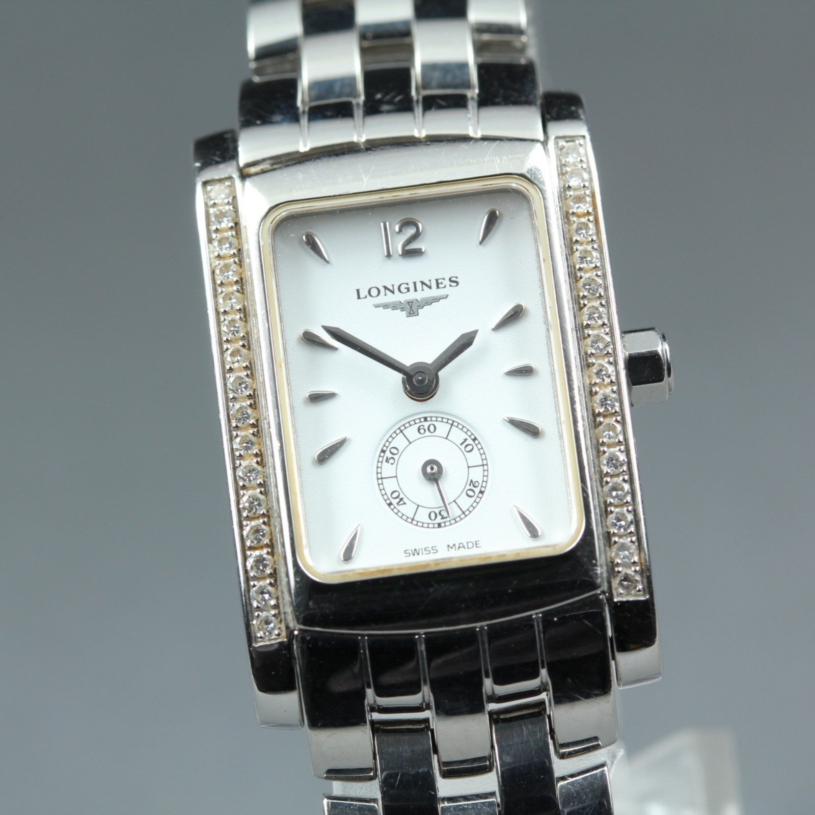 New Batt LONGINES Dolce Vita L5.155.0 Quartz White Dial Women's Watch 20mm JAPAN