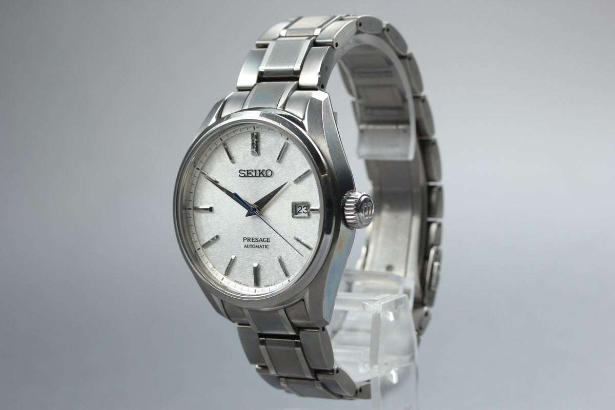 SEIKO PRESAGE 6R15-04A0 SARX055 White Snowflake Titanium AT Men's Watch JAPAN