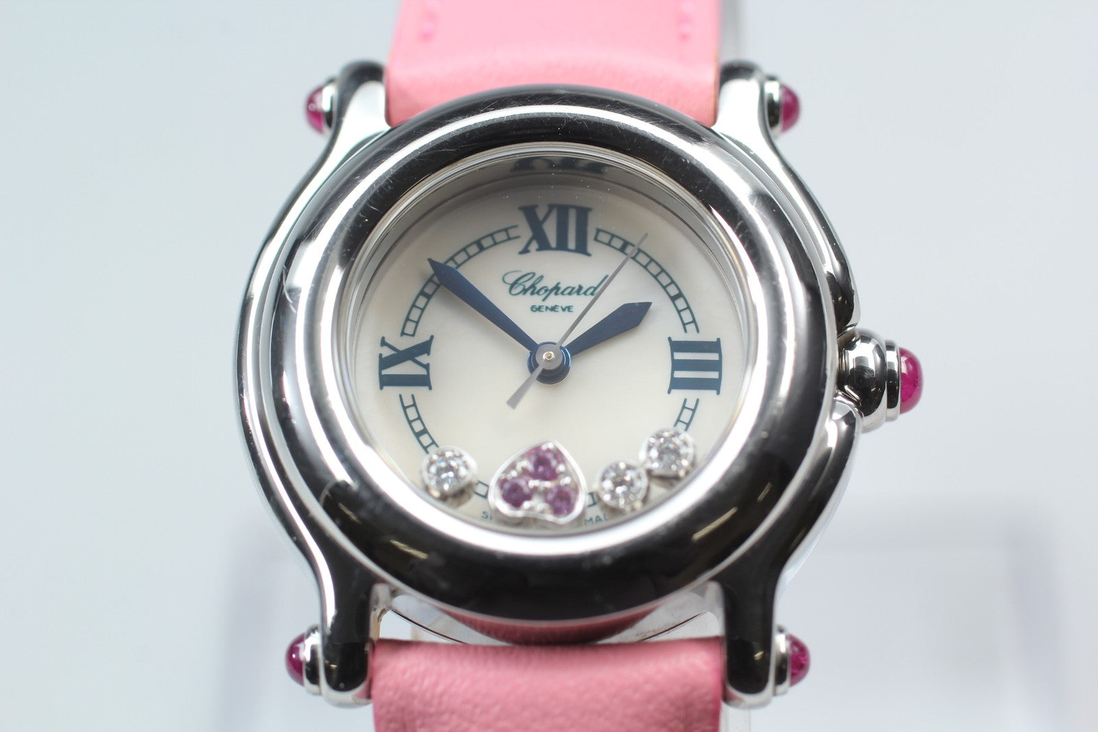 [Exc+5 Box] Chopard Happy Sports 27/8245-42 Heart Diamond Pink Qz Women’s Watch