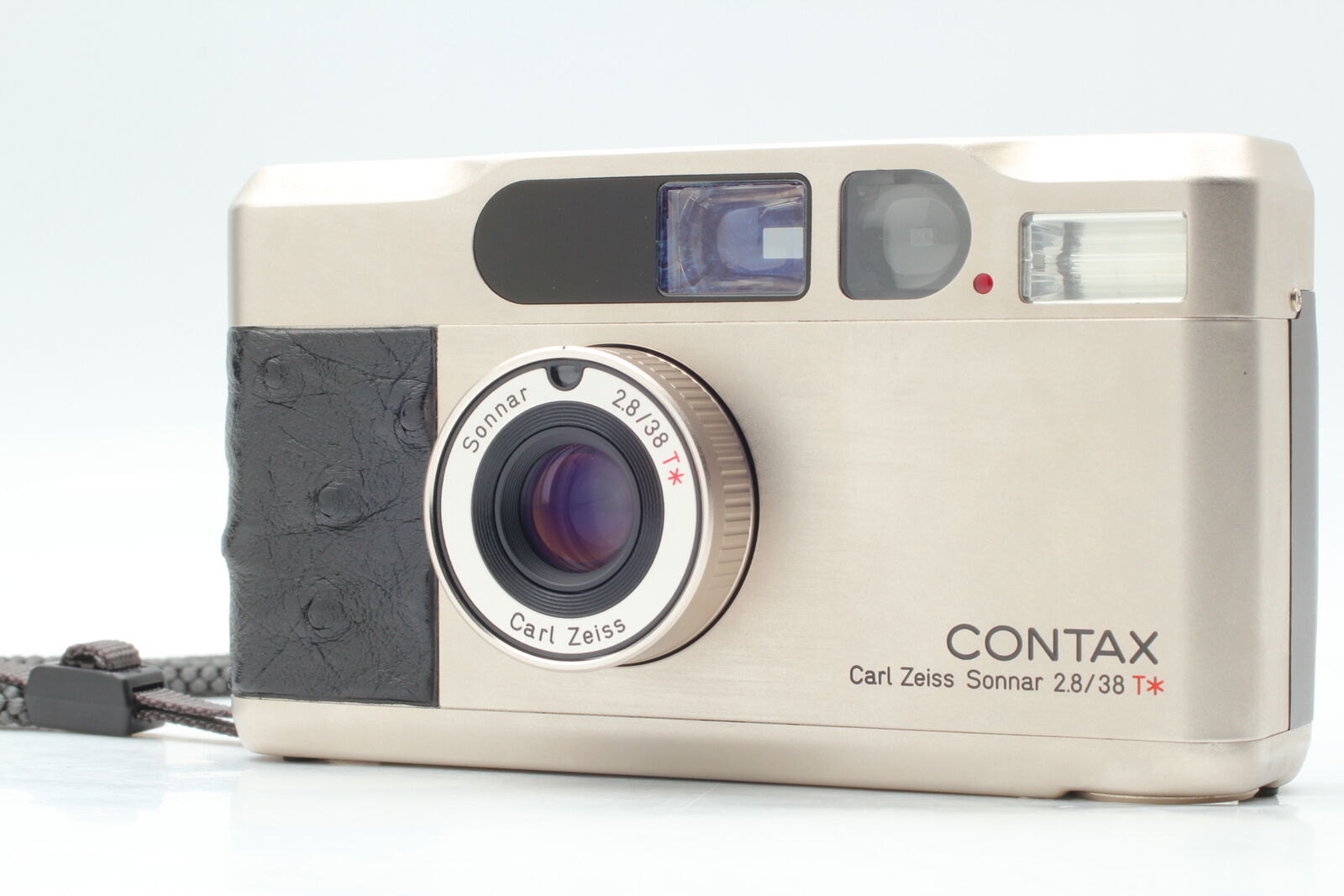 【 Near MINT / Strap 】 CONTAX T2 Limited Platin 35mm Film Camera From JAPAN