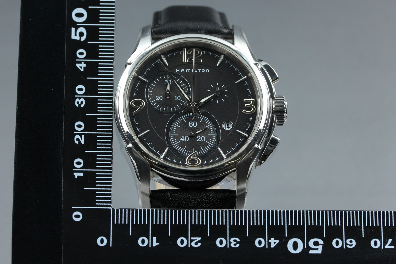 Hamilton Jazzmaster Chrono H326120 Black Chronograph Quartz Men's Watch 41mm JP