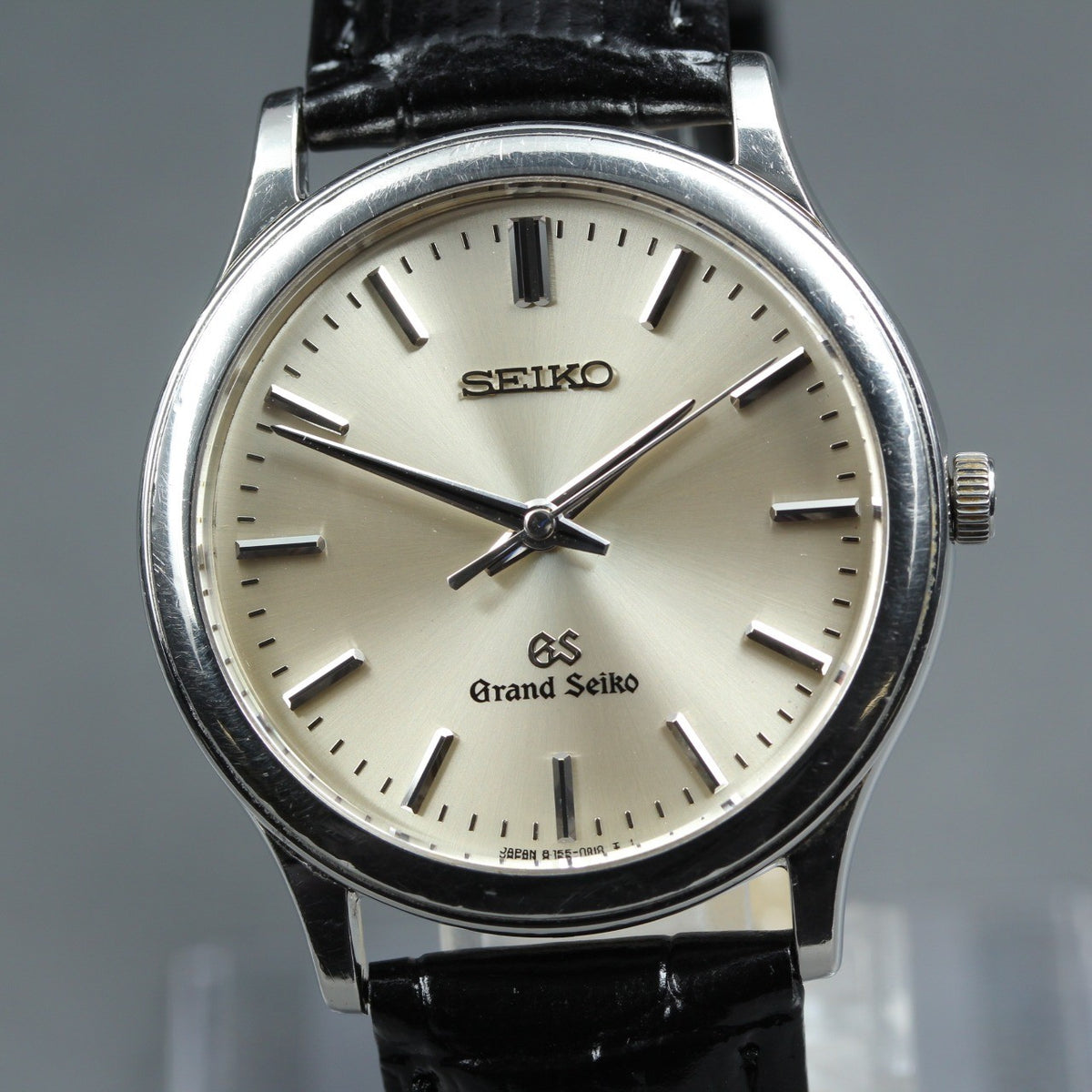 New Batt SEIKO Grand Seiko 8J55-0A10 Quartz Champagne Men's Watch 34mm JAPAN