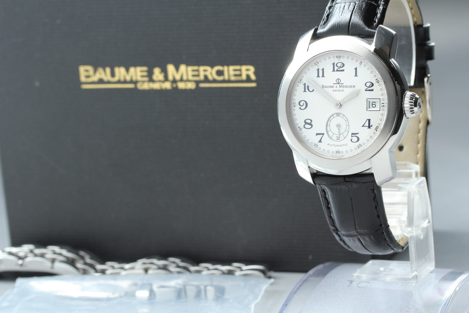 BAUME＆MERCIER Capeland MV045221 Automatic White Men's Watch 38mm JAPAN Box
