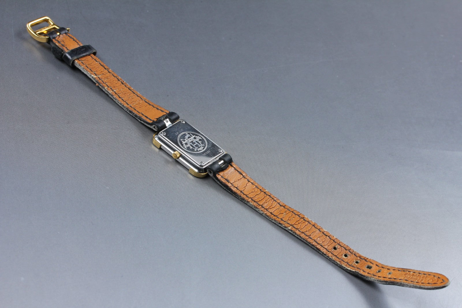 New Batt[Exc+5] HERMES Croisiere CR1.240 White Dial Quartz Women's 18mm JAPAN