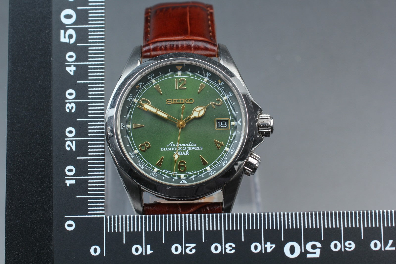 [Exc+5] SEIKO Alpinist 6R15-00E0 SARB017 Green Automatic Men’s Watch JAPAN