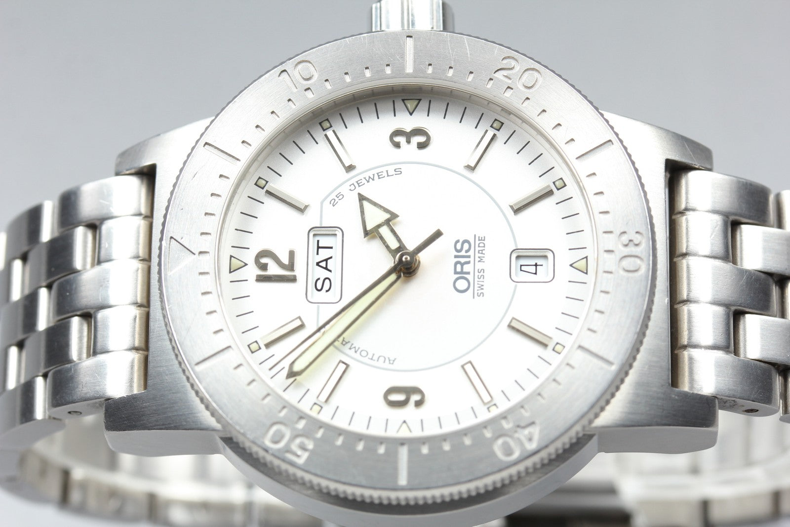 [Exc+5] ORIS Divers Regulator 635-7514 Silver Date 41mm Automatic Men’s Watch