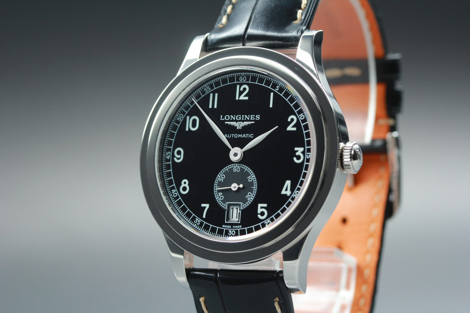 LONGINES Heritage 1940 L2.767.4 Automatic Black Men's Date Watch 39mm JP N MINT