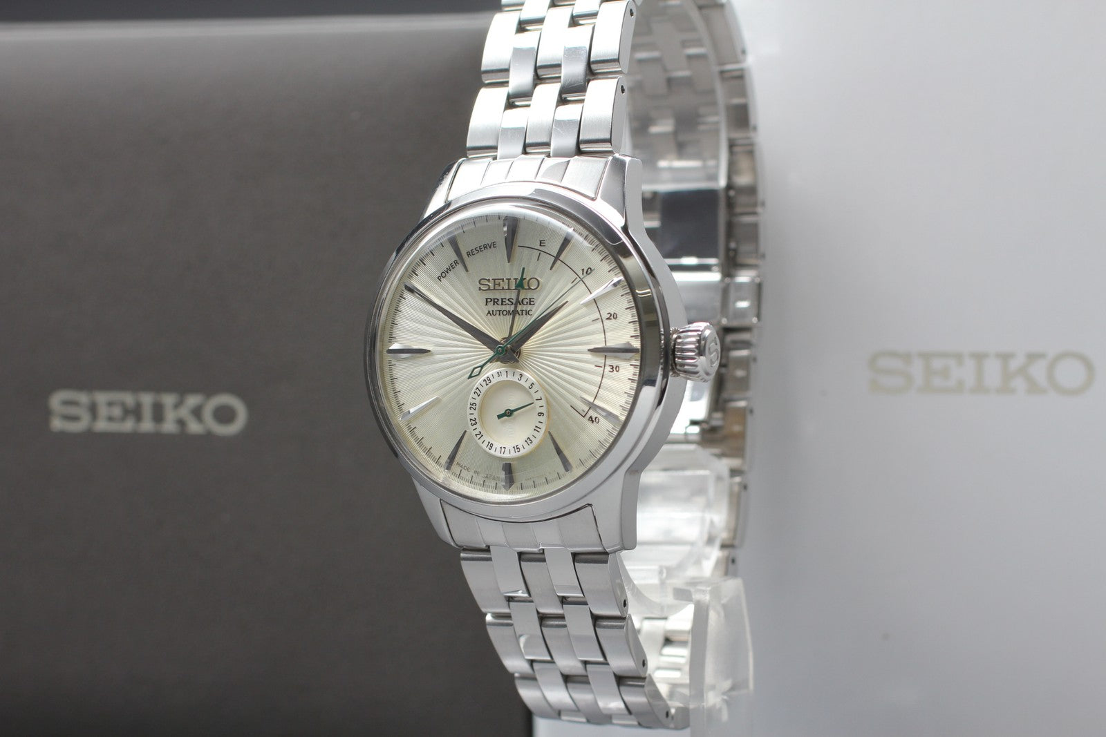 [Exc+5 Box] SEIKO Presage 4R57-00E0 SARY079 Silver Men's Automatic Watch JAPAN