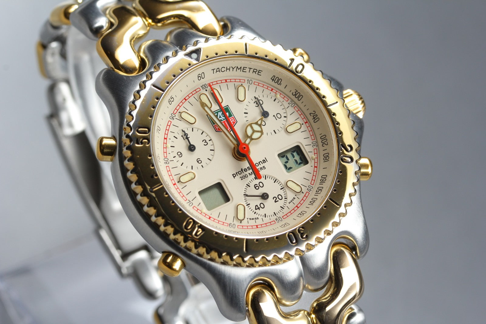 Vintage TAG HEUER SEL.s/el CG1123-0 Professional Quartz Chronograph Men's Watch