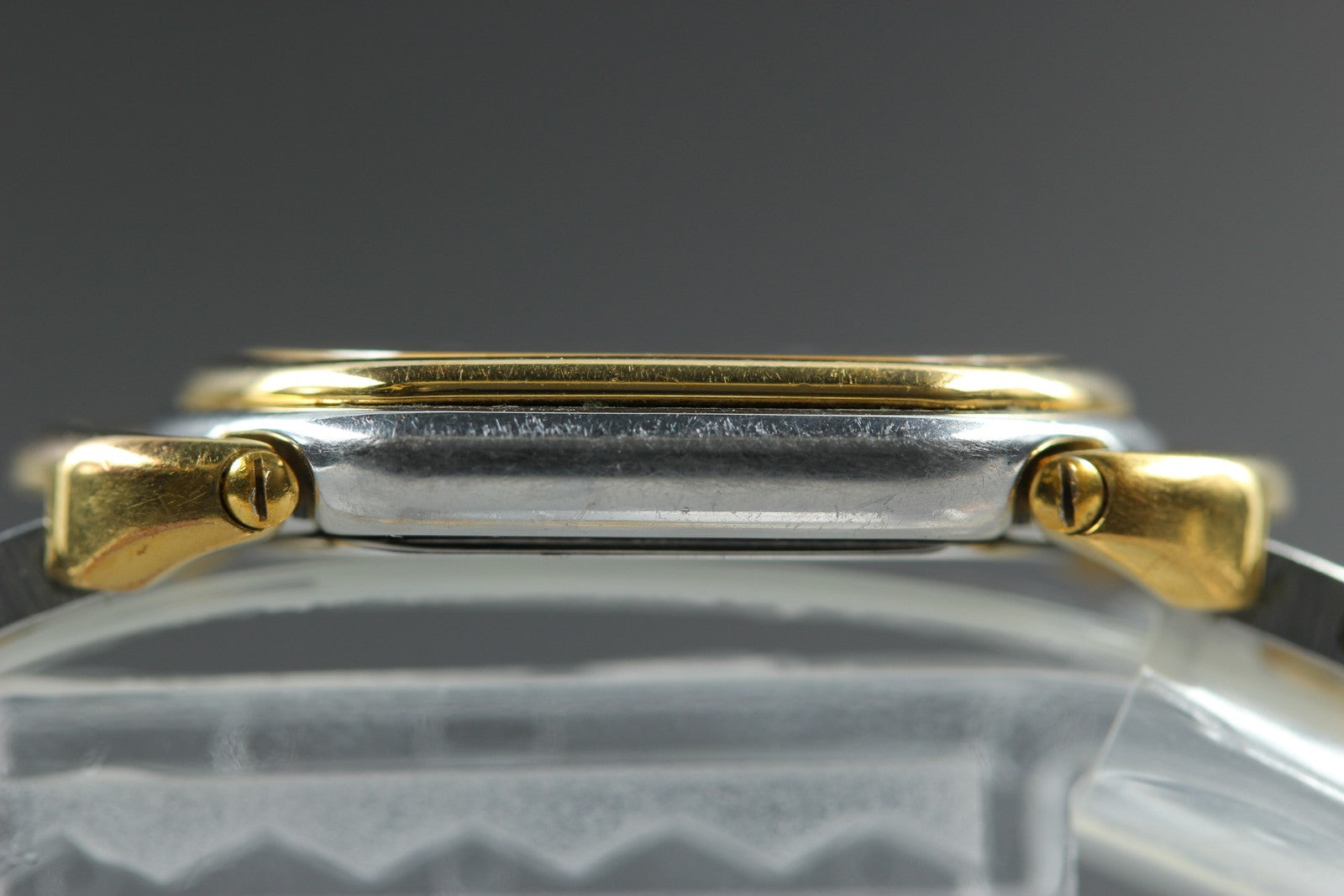 New Batt HERMES Rally Quartz Gold Dial Women's Watch 20mm From JAPAN