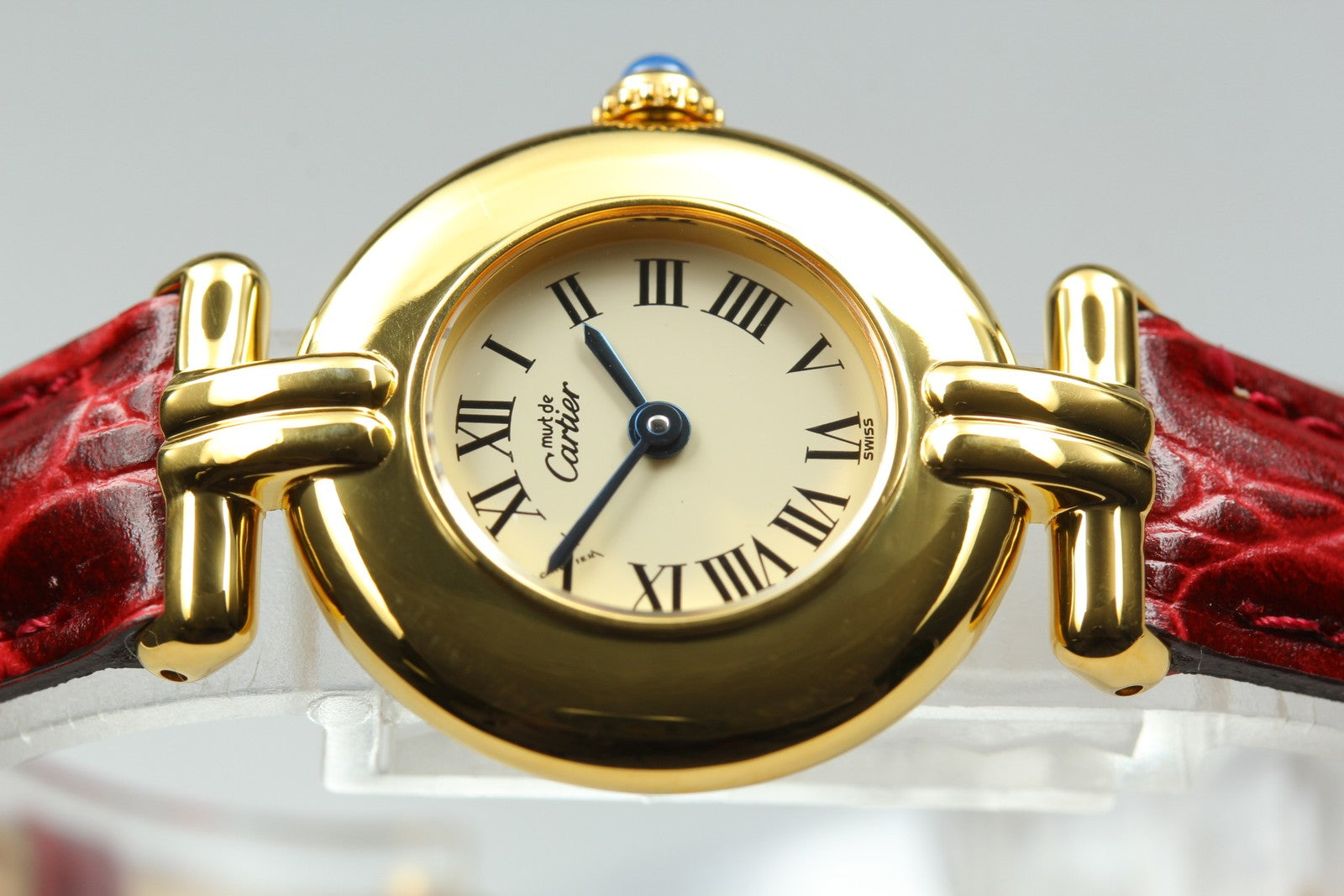 Vintage[Near MINT- Box] Cartier Must Colisee Vermeil 590002 Women's Quartz Watch