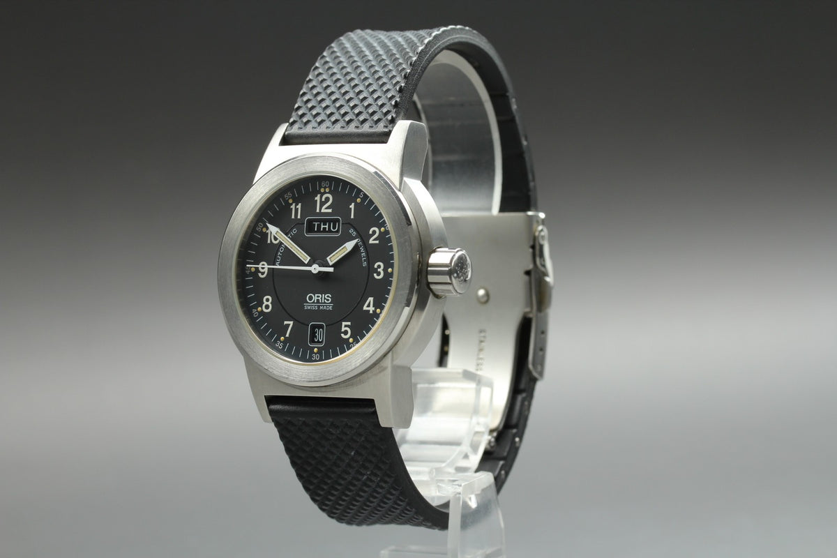 ORIS Big Crown 7500 BC3 Automatic Day/Date Black Dial Men's Watch 39mm JAPAN Box