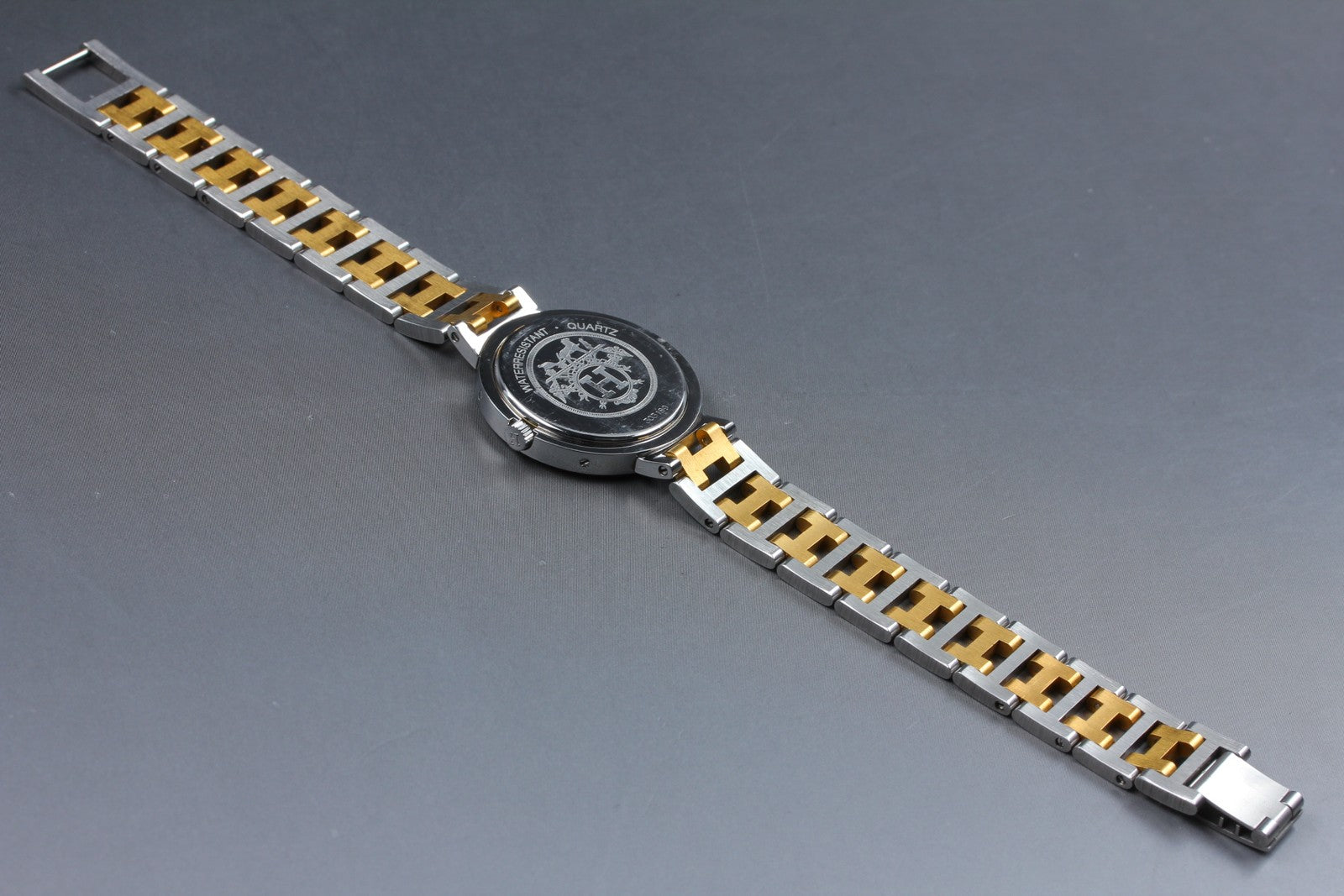 Vintage [Exc+5 Box]  HERMES Clipper White Dial Gold 24mm Woman's Quartz Watch