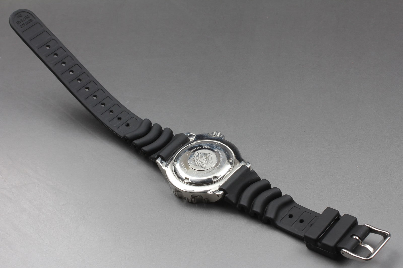 [Exc+5]Box SEIKO 7S26-0350 SKX779 Divers Black Monster Automatic Men's Watch JP