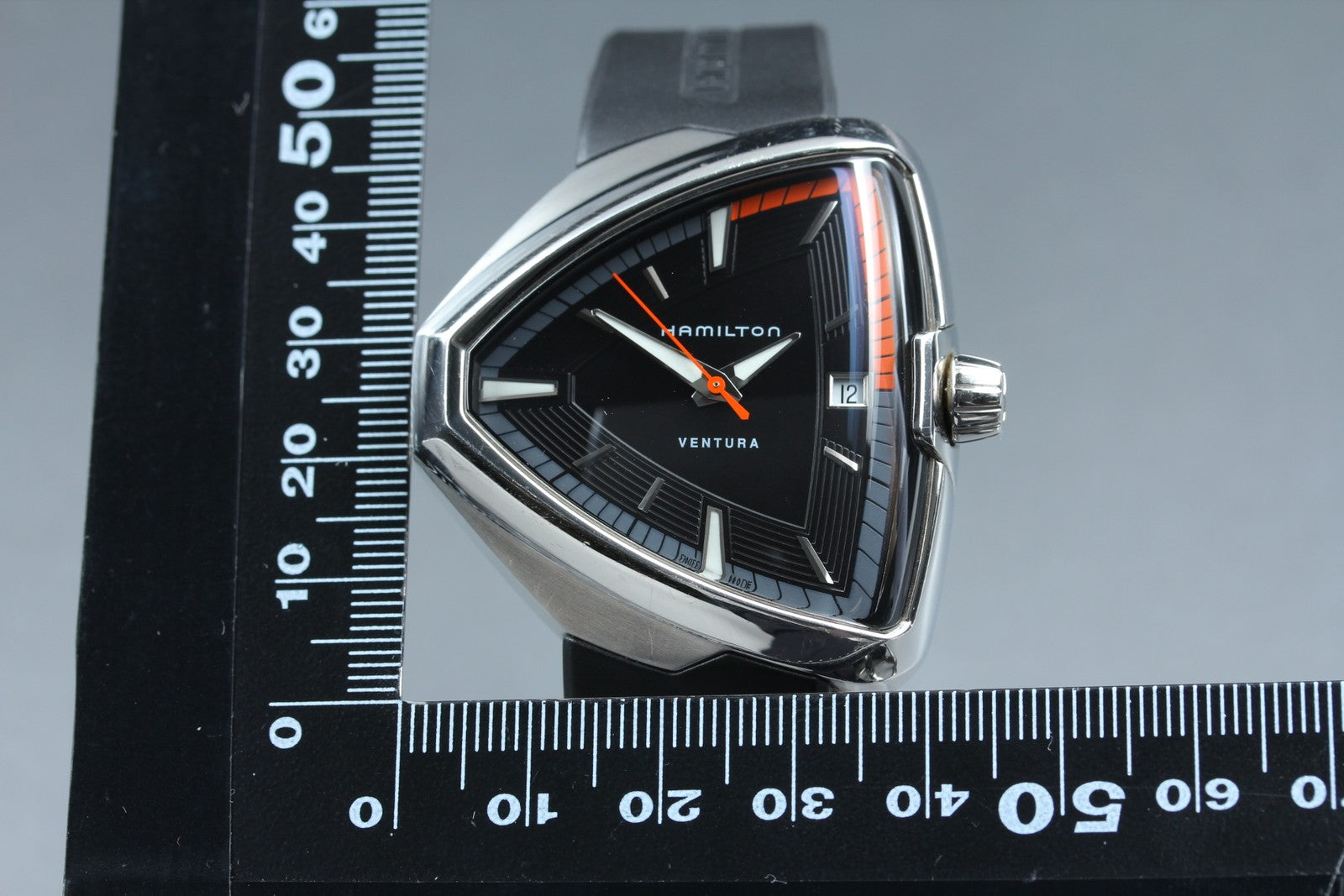 Hamilton Ventura Elvis80 H245510 Quartz Date Men's Black Watch 41mm JP Exc+5*Box