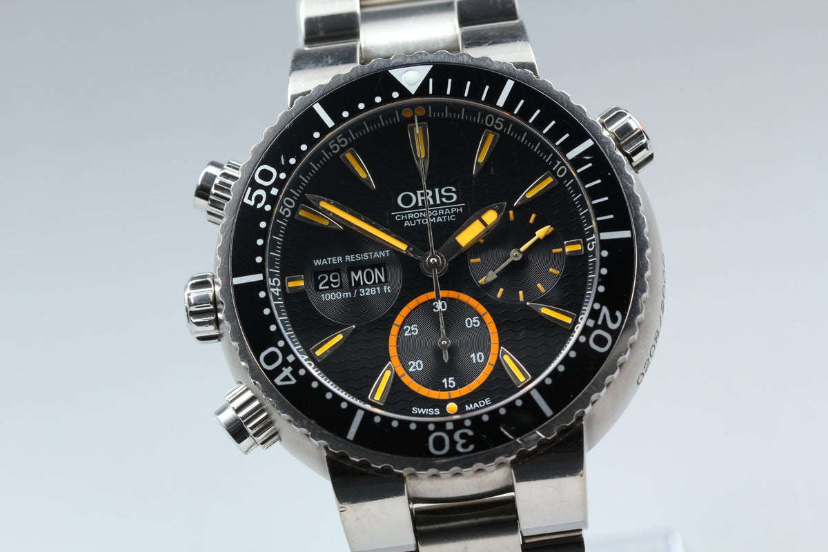 ORIS 7598 Divers Chronograph Carlos Coste Limited Edition Men's Watch AT [Box]