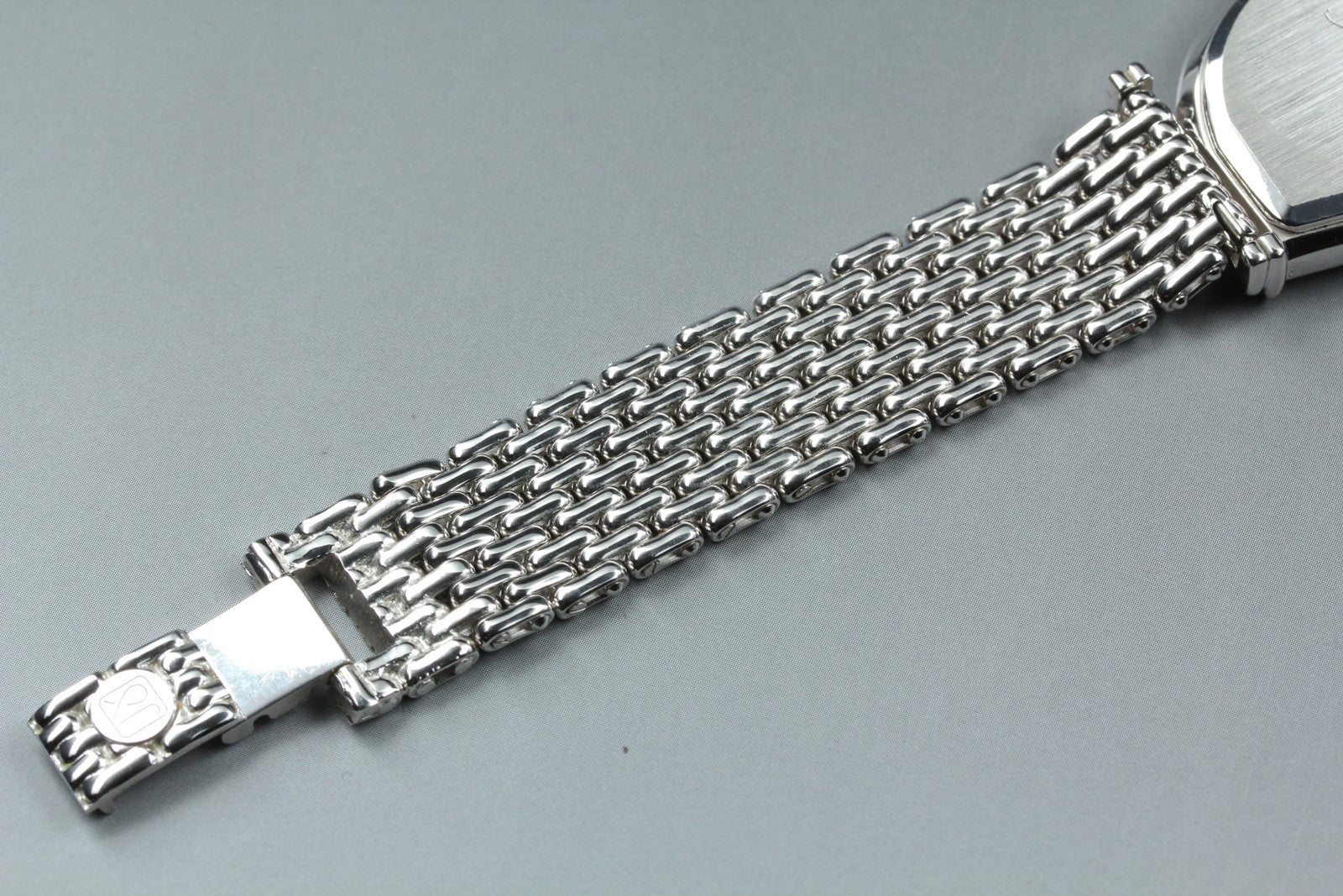 Vintage Jean d'eve Sectora 28mm White Dial Silver Bracelet Unisex Quartz Watch