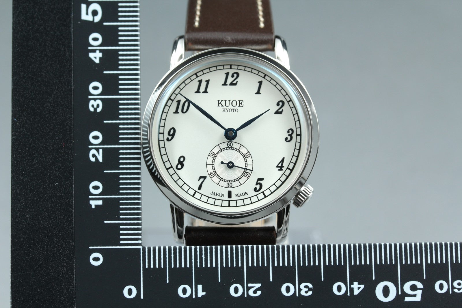 [MINT Box] KUOE KYOTO OLD SMITH 90-007﻿ Silver Brown Automatic Men's Watch JAPAN