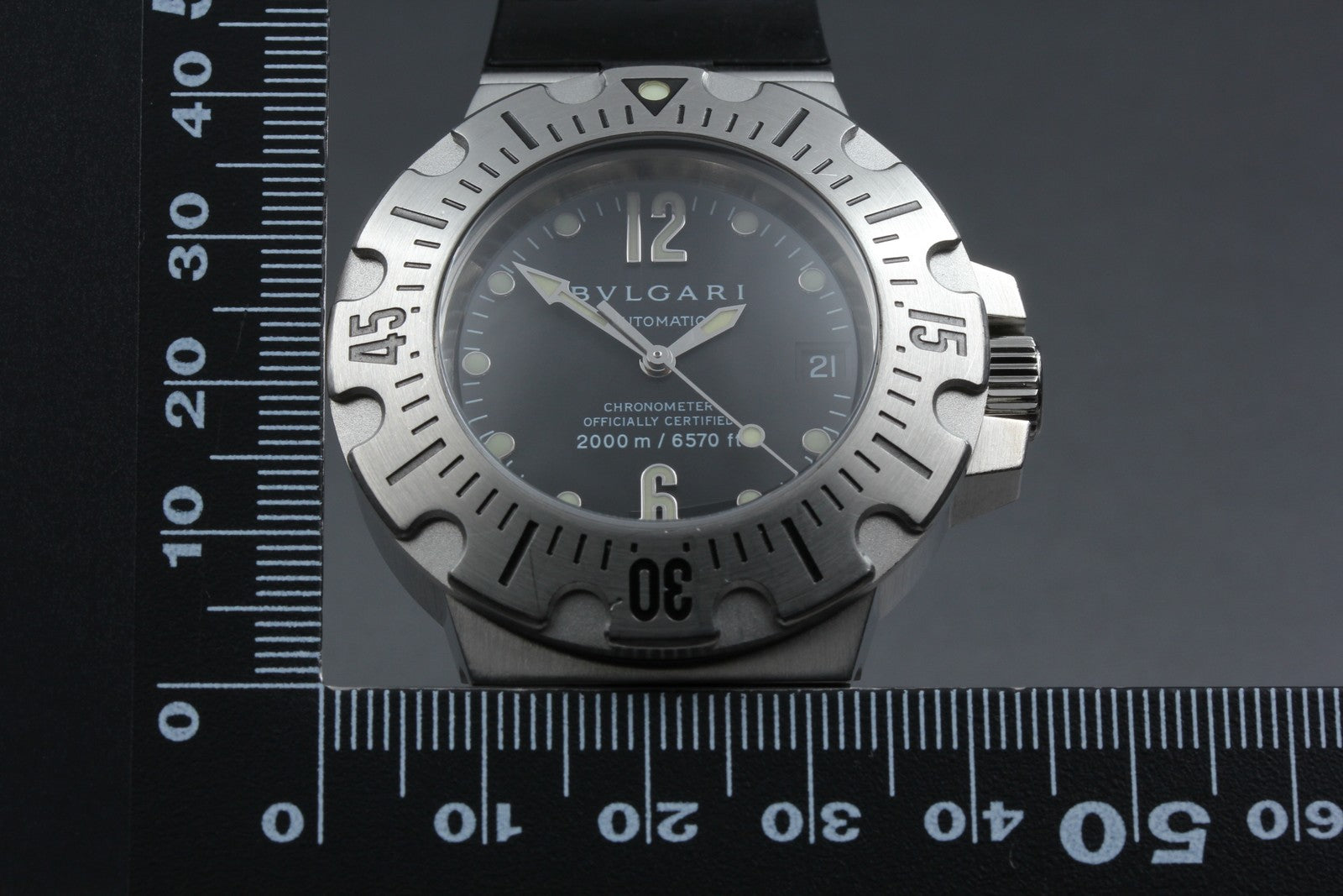 BVLGARI Diagono Professional Scuba SD42S Automatic Date Men's Watch From JAPAN