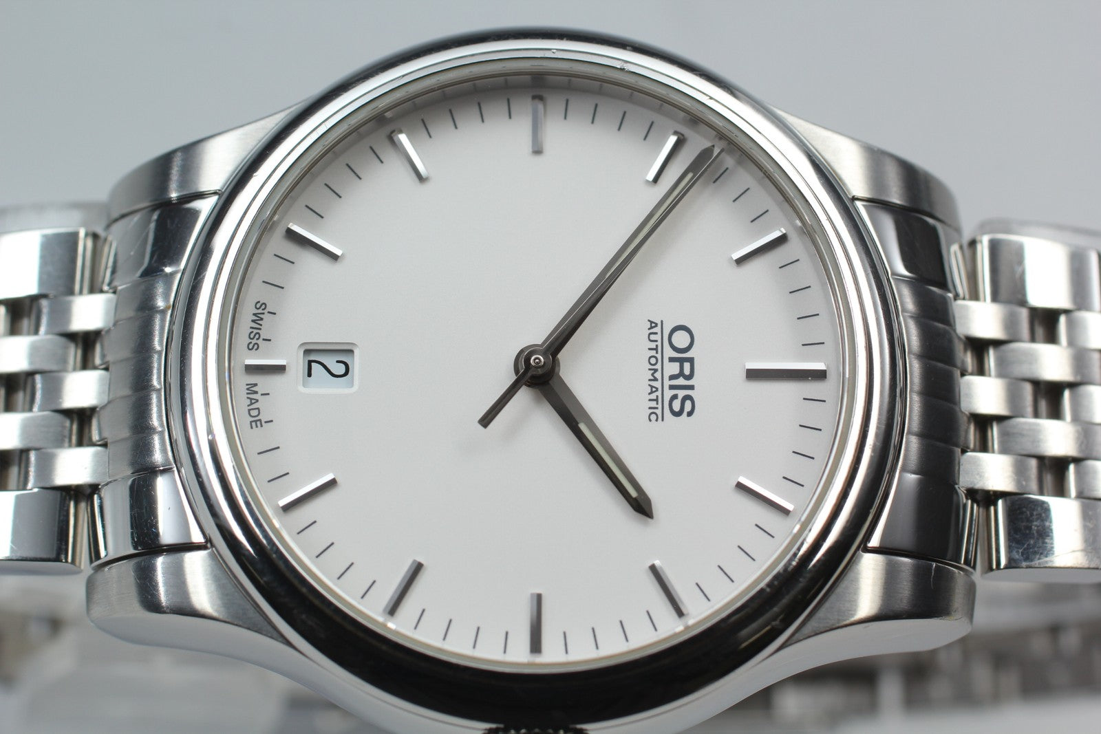 [Exc+5 Box] ORIS Classic Date 7578 Silver 37mm Automatic Men's Watch JAPAN