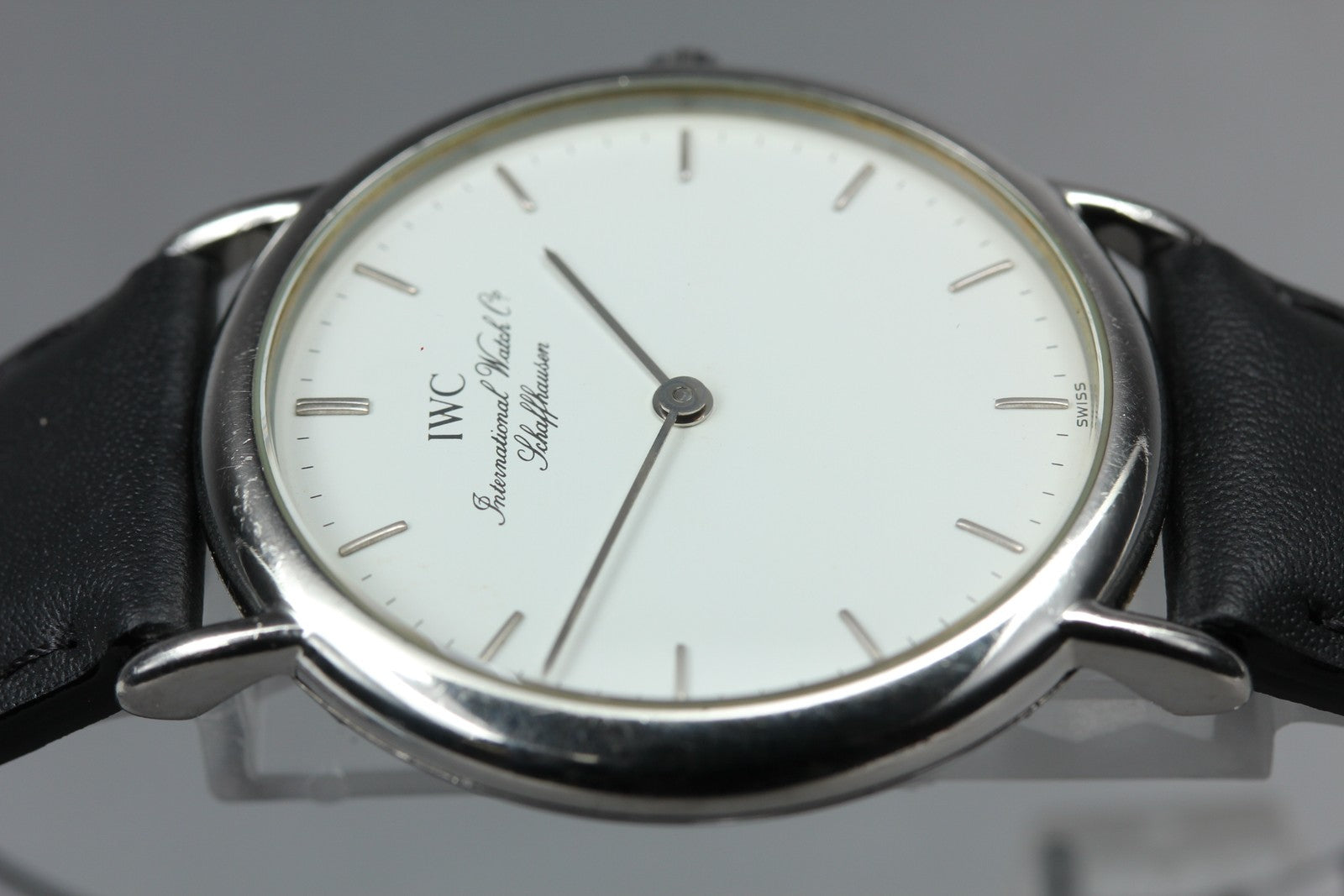 [Overhauled] IWC Portofino 3331 Cal.22105 33mm White Black Quartz Men's Watch