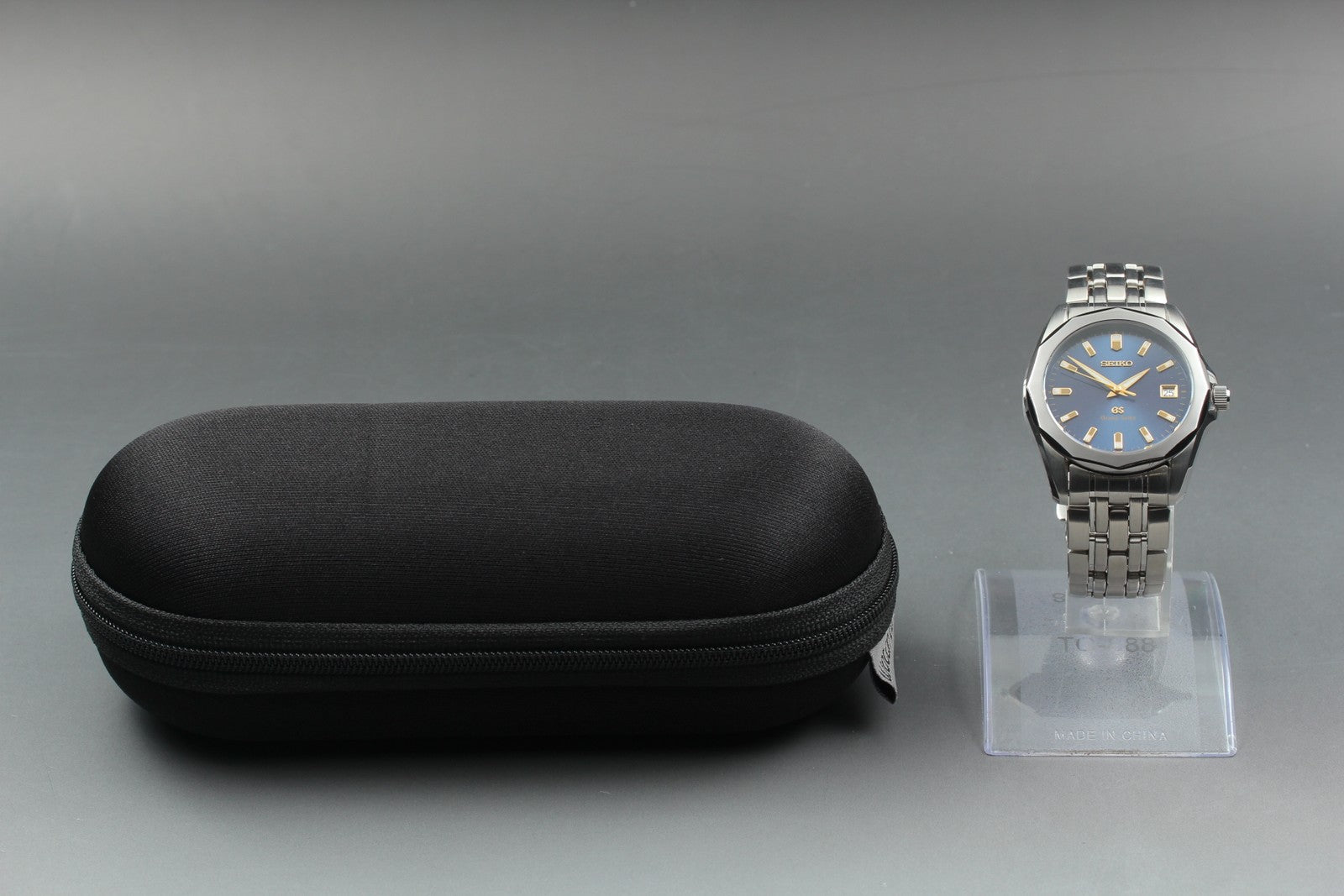 [Exc+5] Grand SEIKO GS 8J56-8000 SBGF003 Blue 36mm Men's Quartz Watch JAPAN