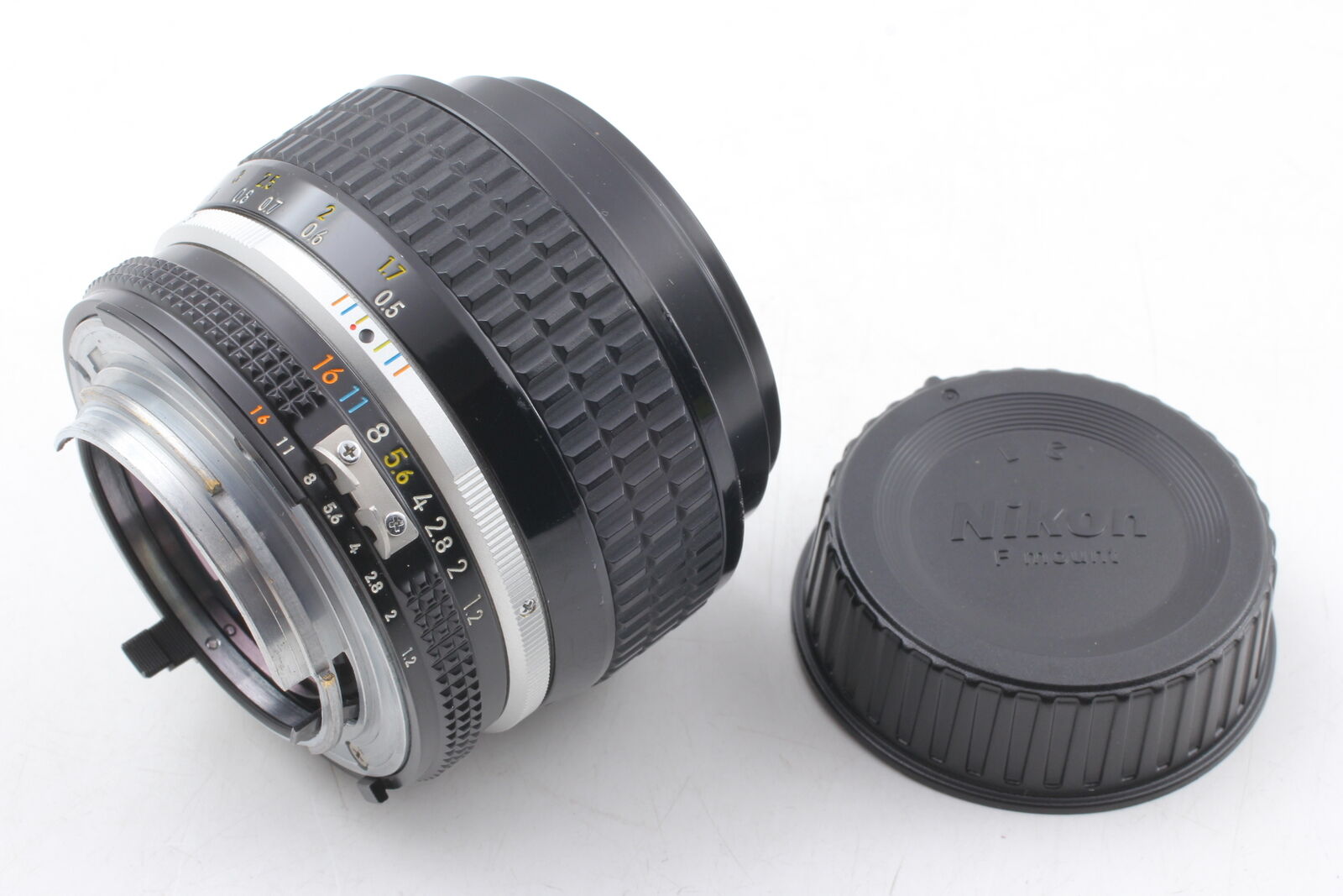 SIC S/N 268xxx [Near MINT w/Hood] Nikon Ais Ai-s Nikkor 50mm f1.2 MF Lens JAPAN