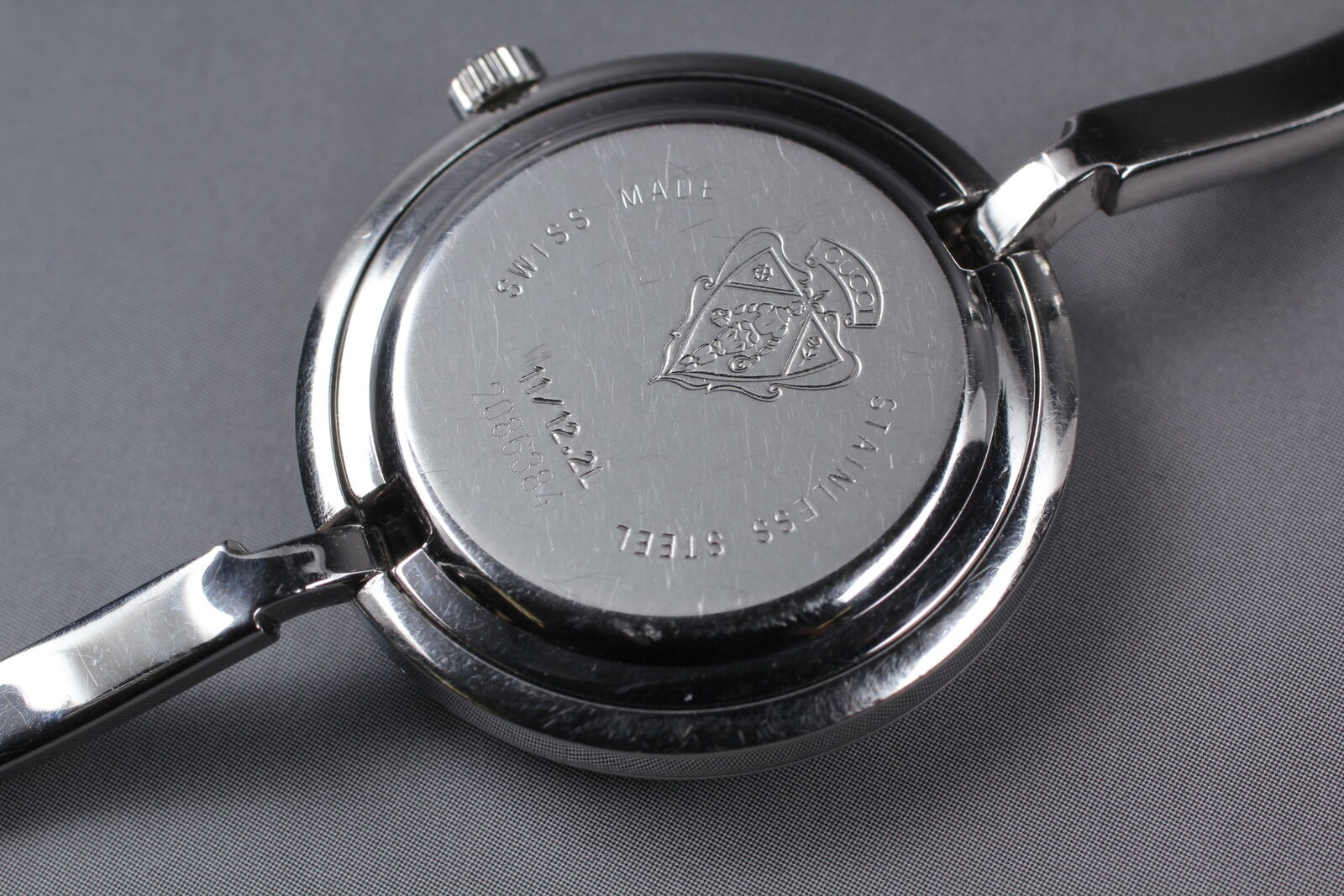 New Battery [Exc+5] Gucci Change Bezel 11/12.2L Silver Women's Quartz Watch JP